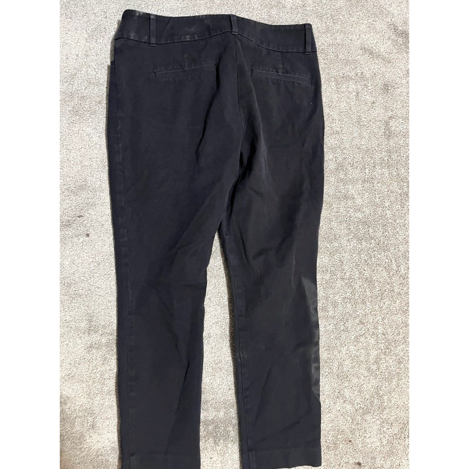Ann Taylor VINTAGE Ann Taylor LOFT Skinny Ankle Pants Women's Size 8 Black Chino Mid Rise Crop Size 30" / US 8 / IT 44 - 3 Thumbnail