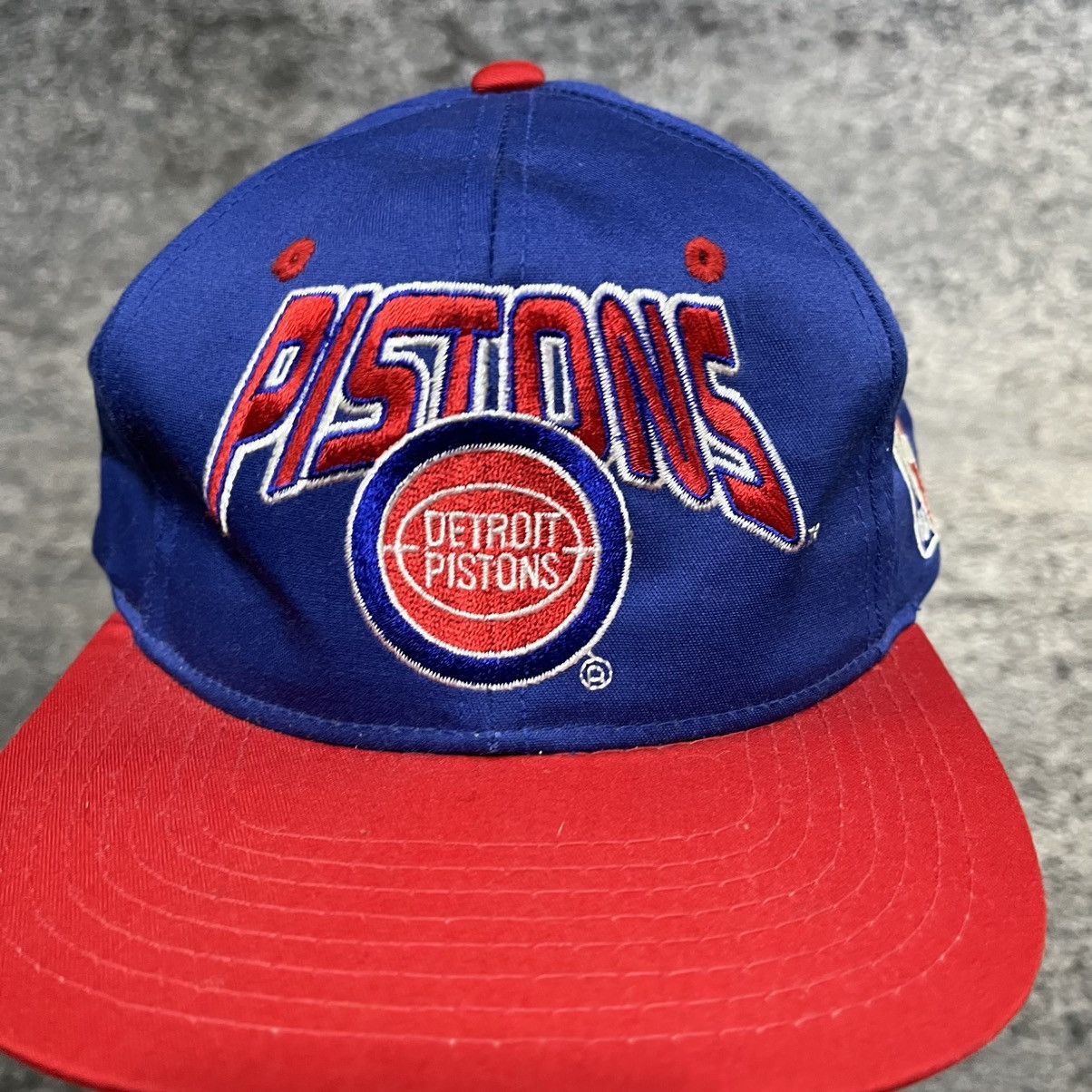 Starter Vintage 90s Detroit Pistons Starter Embroidered Snapback Hat Size ONE SIZE - 2 Thumbnail