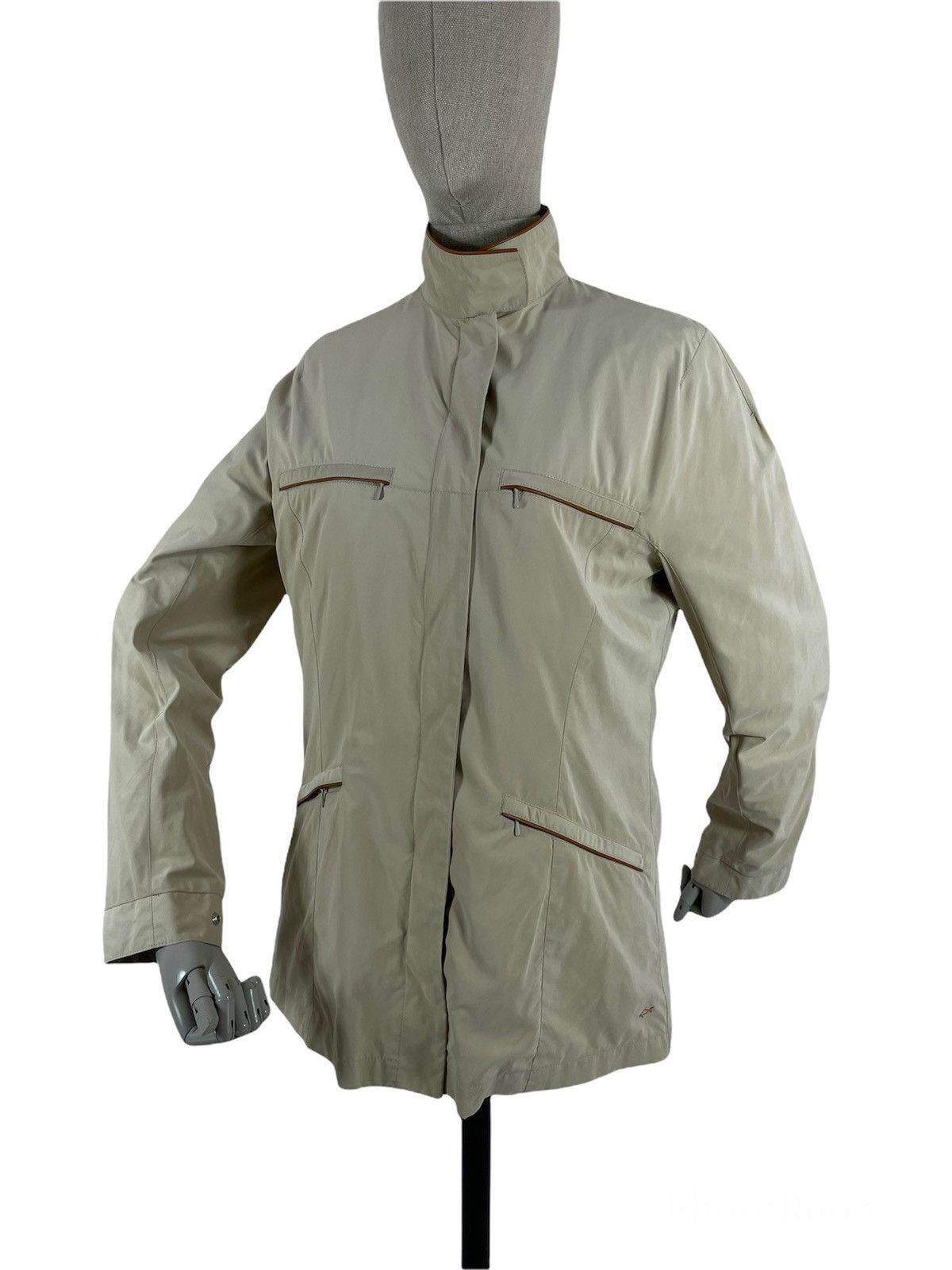 Paul & Shark Vintage P&S Logo Yachting Italy Nylon Long Sleeve Coat Jacket Parka Trench Size M / US 6-8 / IT 42-44 - 6 Thumbnail