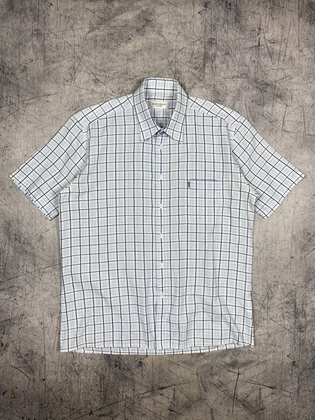 Yves Saint Laurent Vintage Yves Saint Laurent Button Up Shirt Size US L / EU 52-54 / 3 - 2 Thumbnail