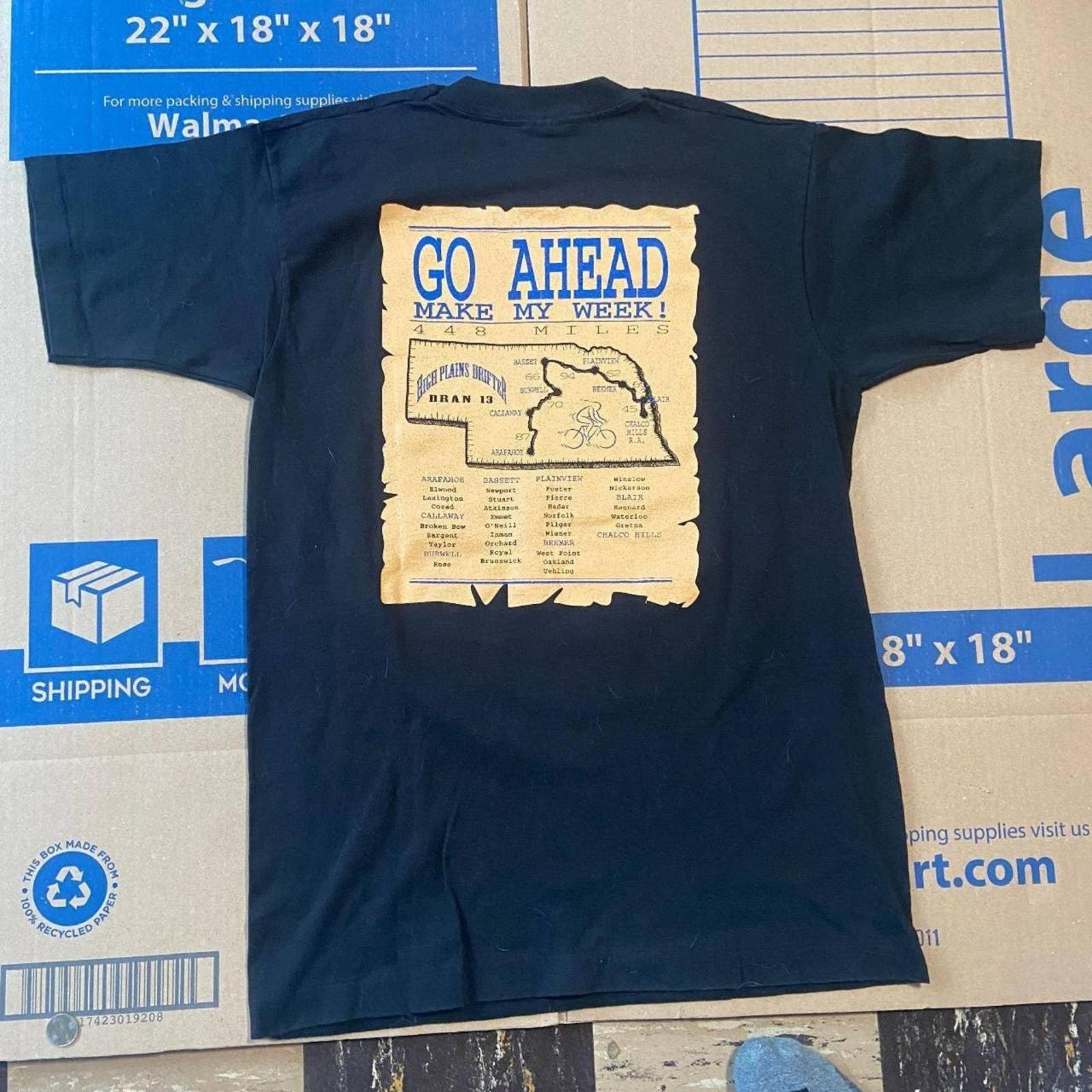 Fruit Of The Loom Vintage 90s 1993 nebraska high plains drifter tee shirt Size US L / EU 52-54 / 3 - 4 Thumbnail
