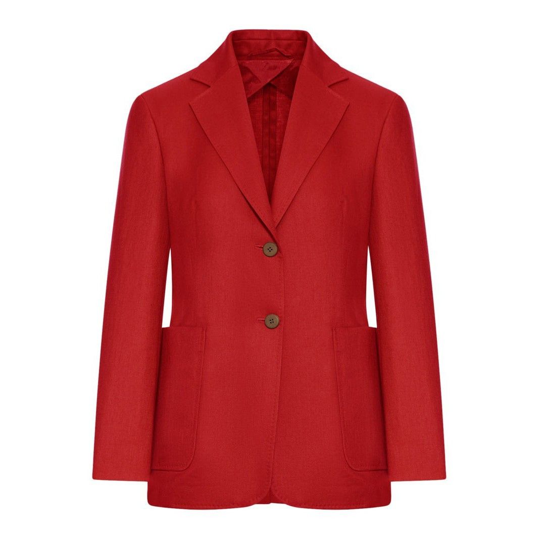 Max Mara MAX MARA Red Blazer Jacket New & Authentic (Women's size:IT Size S / US 4 / IT 40 - 1 Preview