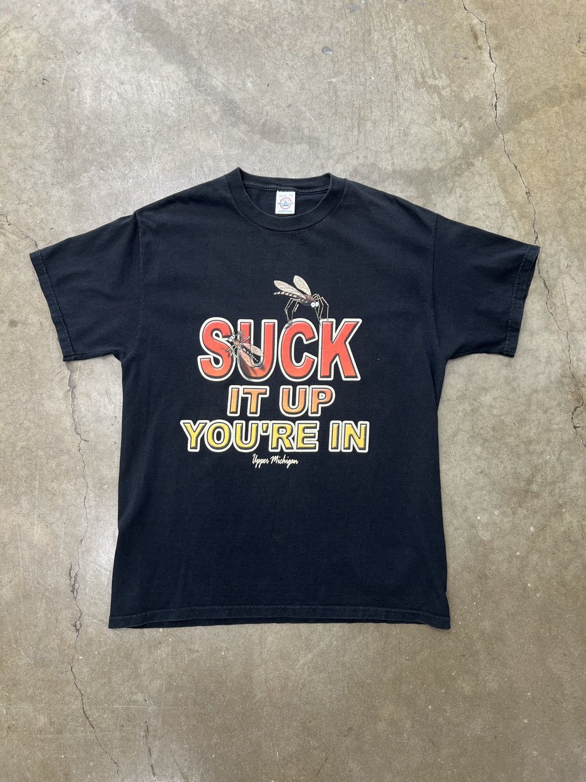 Vintage Vintage Upper Michigan Suck it Up Mosquito Tee Large Size US L / EU 52-54 / 3 - 2 Thumbnail