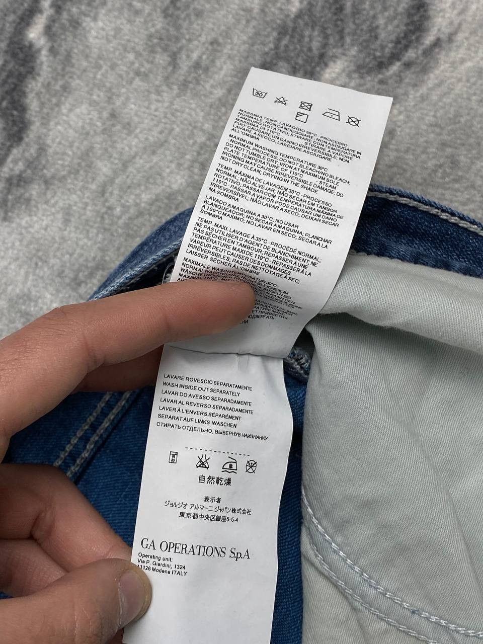 Armani Vintage Armani Big Logo Denim Jeans Men Size 34 Blue Size US 34 / EU 50 - 15 Thumbnail