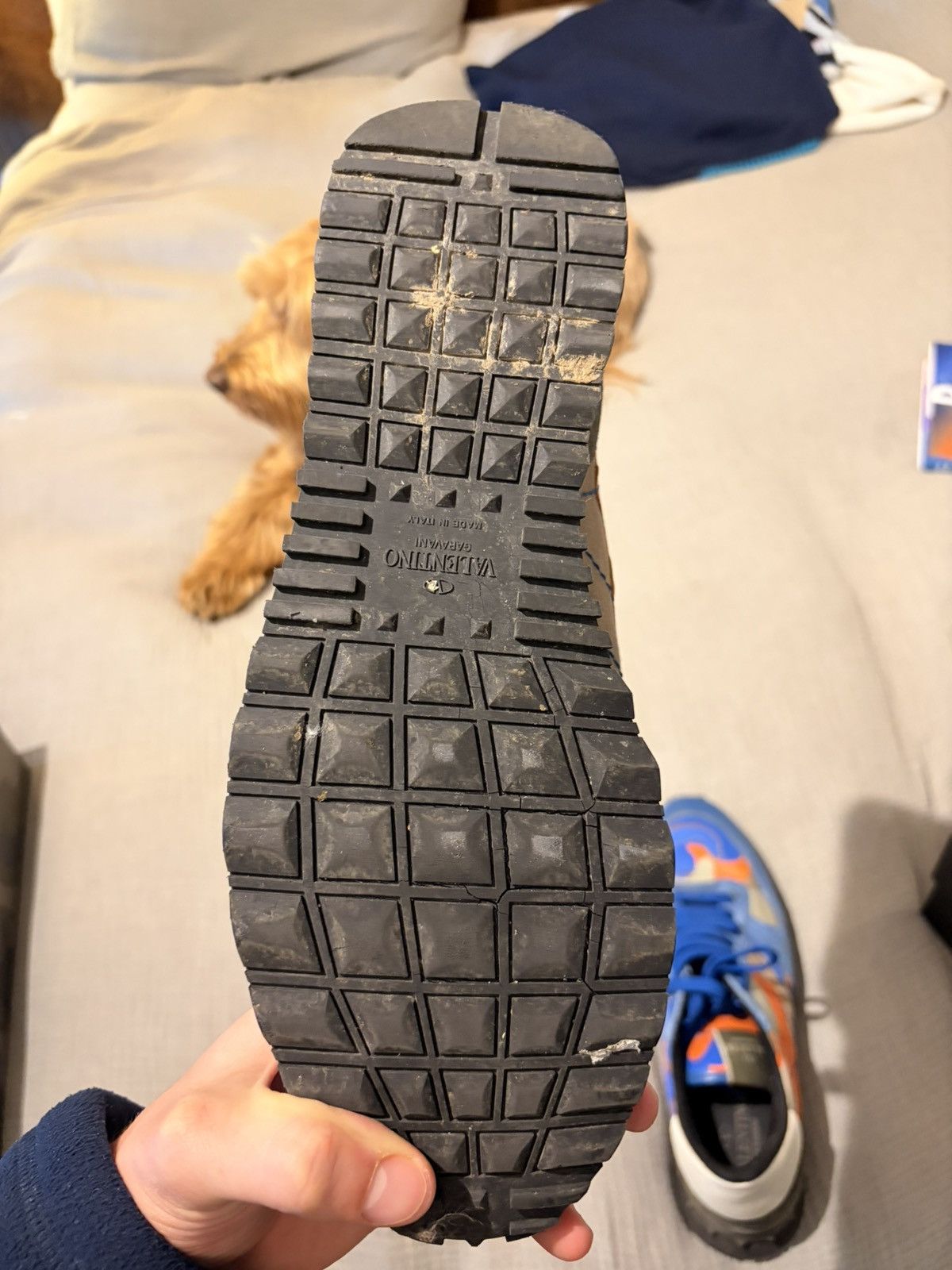 Valentino Blue/Orange Camo Valentino Size US 13 / EU 46 - 2 Thumbnail
