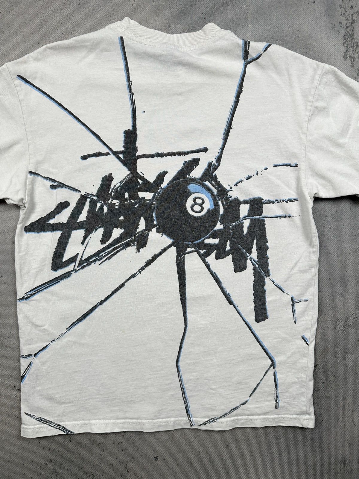 Stussy Stussy Shattered Back Print Tee White Streetwear Graphic USA Size US S / EU 44-46 / 1 - 9 Thumbnail