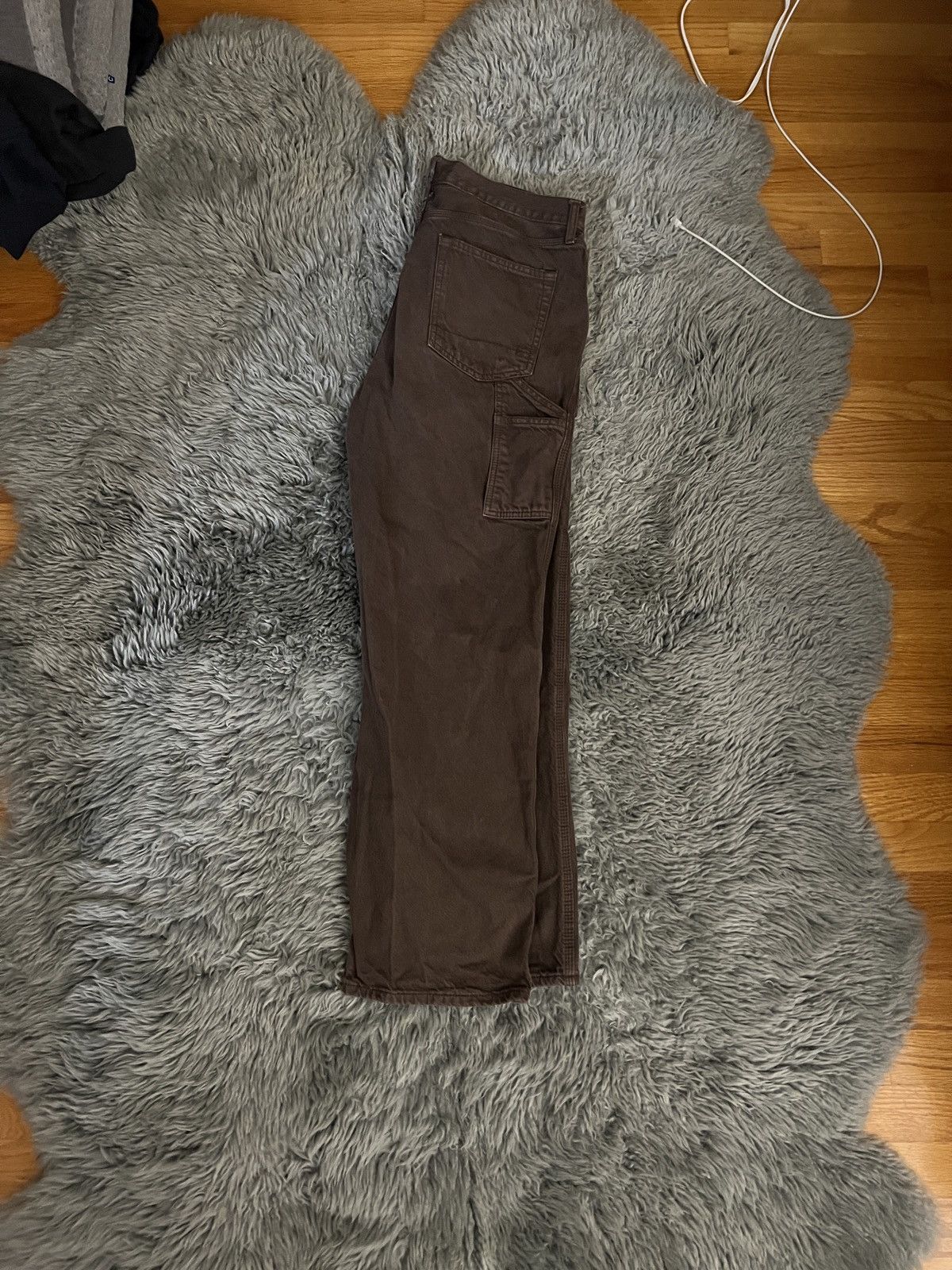 Aeropostale Mens Brown Aeropostale Carpenter Pants Size US 30 / EU 46 - 3 Thumbnail