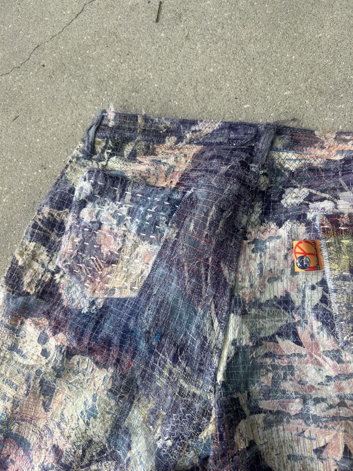 Other 1/1 Your World distressed repaired boro denim shorts Size US 42 / EU 58 - 6 Thumbnail