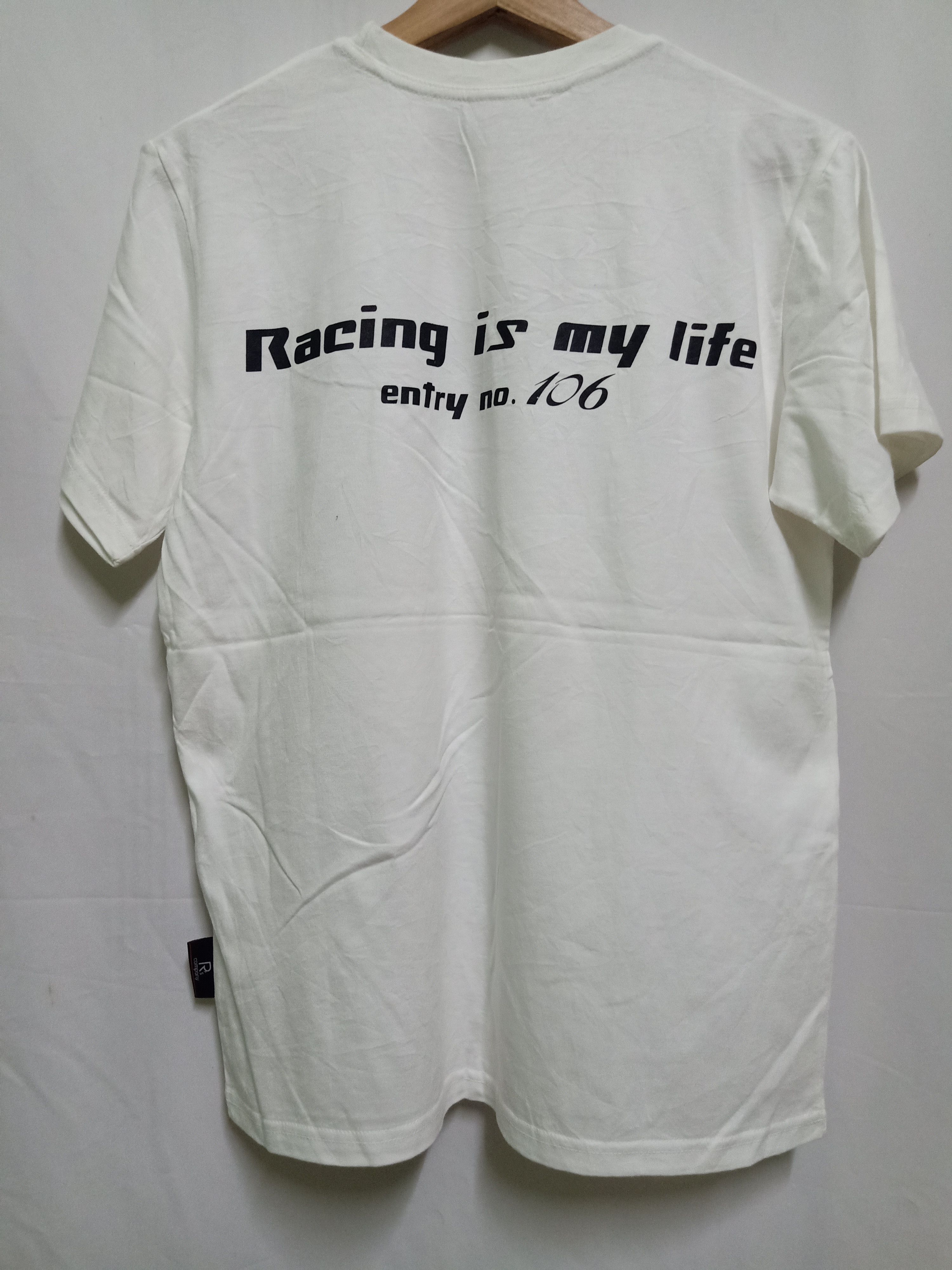Vintage Vintage 2000s Ryu Siwon Racing "Racing Is My Life" Tee Size US M / EU 48-50 / 2 - 3 Thumbnail