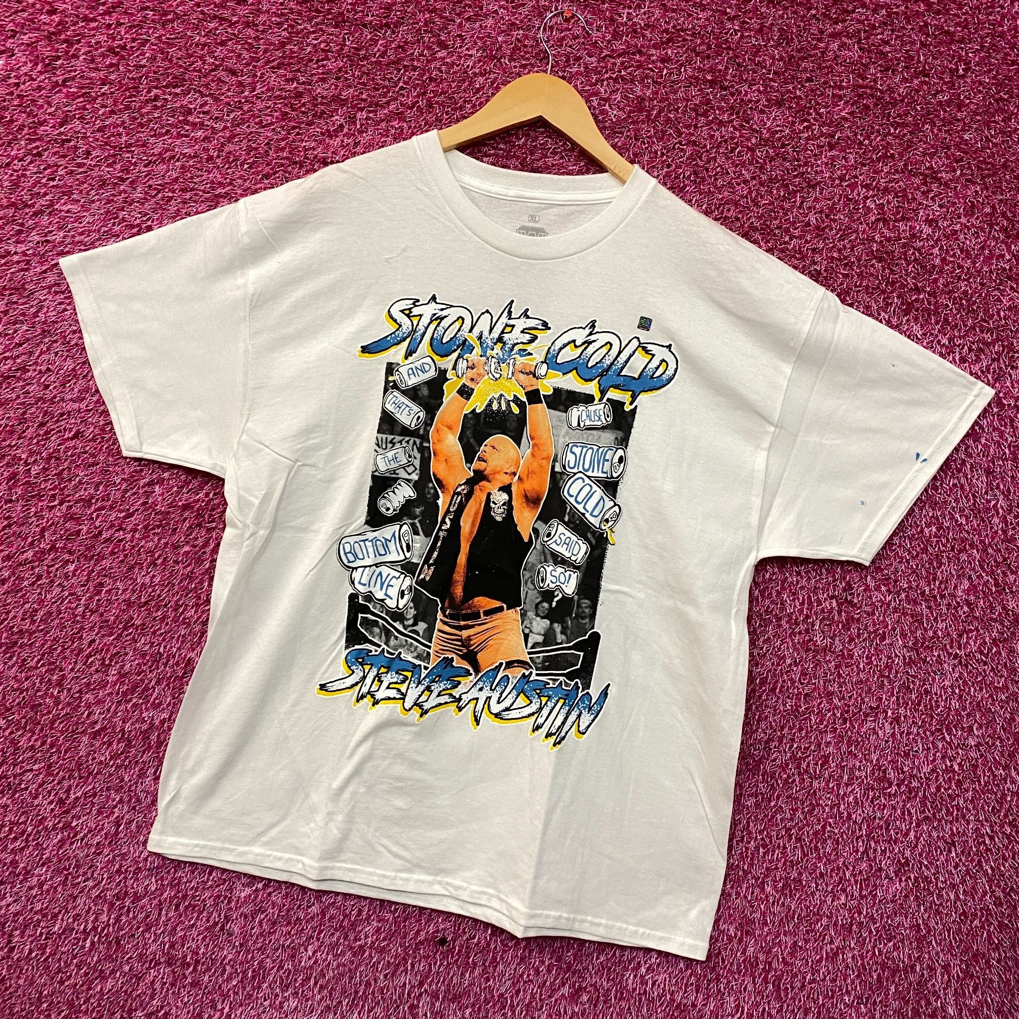 WWE WWE Stone Cold Steve Austin Superimposed Graphic T-Shirt Lar Size US L / EU 52-54 / 3 - 3 Thumbnail