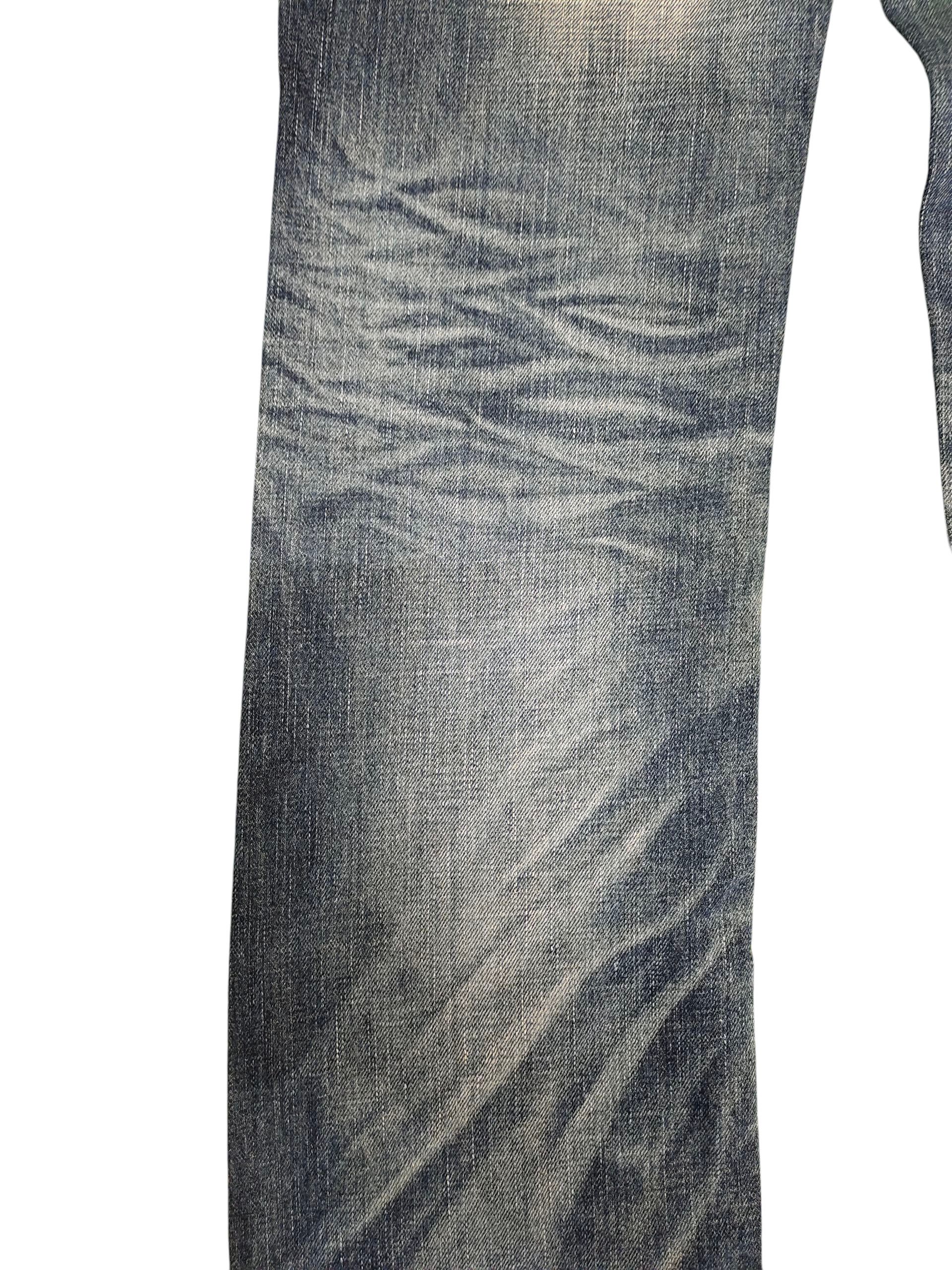 Kapital 2000s Yoshitomo Nara Lolita Studded Clawmark Distress Jeans Size US 29 - 4 Thumbnail