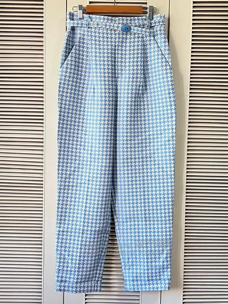 Dior Dior Blue check trousers Size 24" / US 00 / IT 34 - 1 Thumbnail