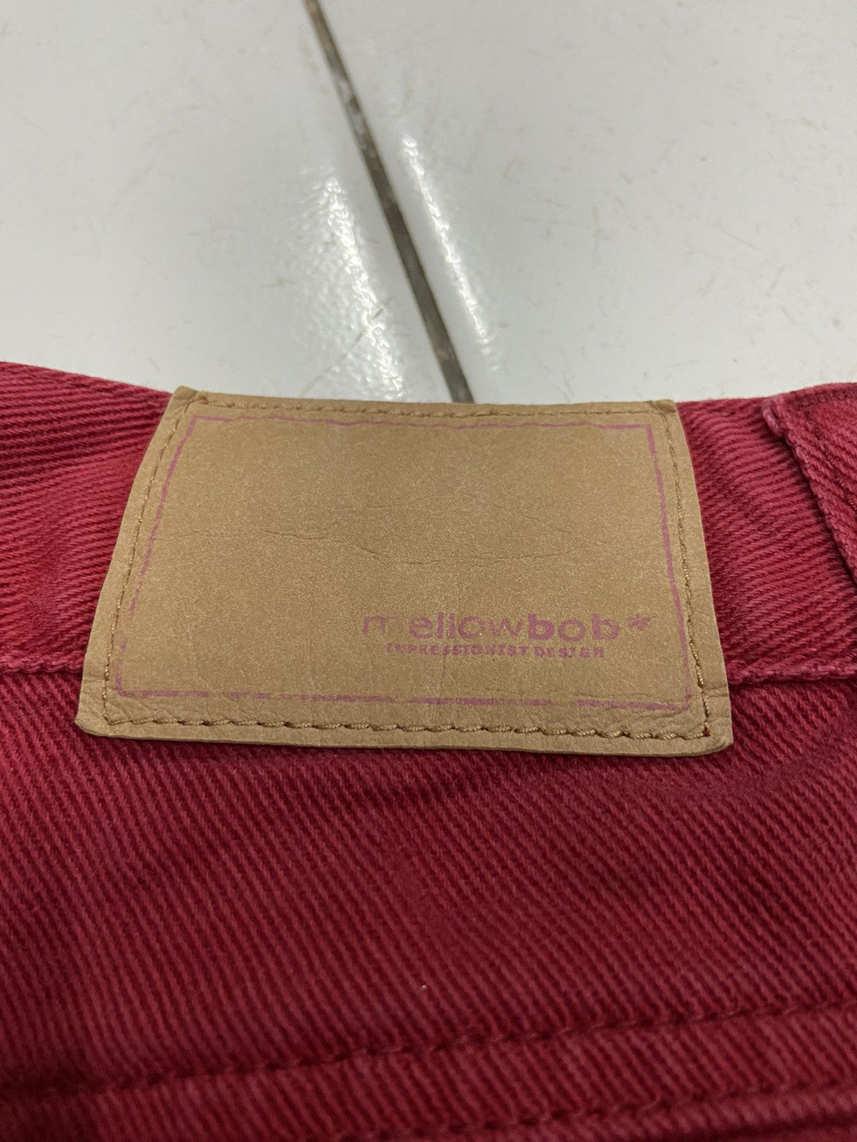 Japanese Brand MELLOWBOB INPRESSIONIST FASHION RED JEANS Size US 28 / EU 44 - 9 Thumbnail