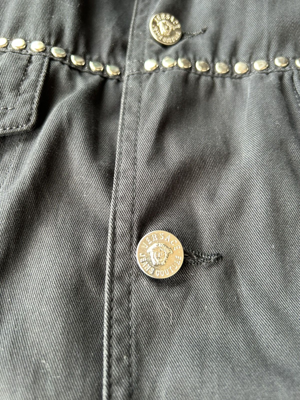 Versace × Versace Jeans Couture Ittierre Studded Trucker Jacket Size US XXL / EU 58 / 5 - 7 Thumbnail