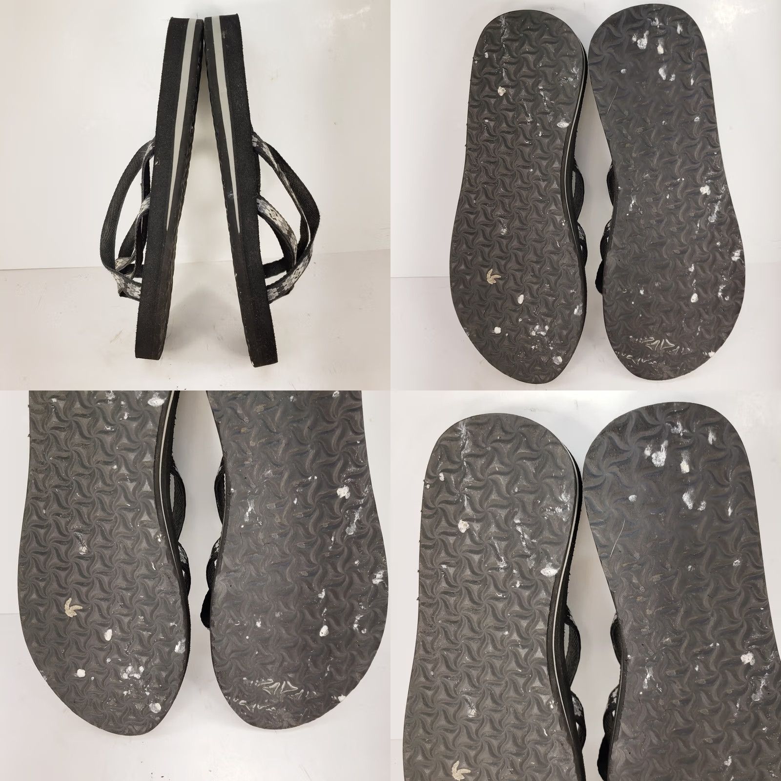 Teva Womens Teva Olowahu Black Geometric Flip Flop Sandals - Activewear & Travel Size US 4 / IT 34 - 8 Thumbnail