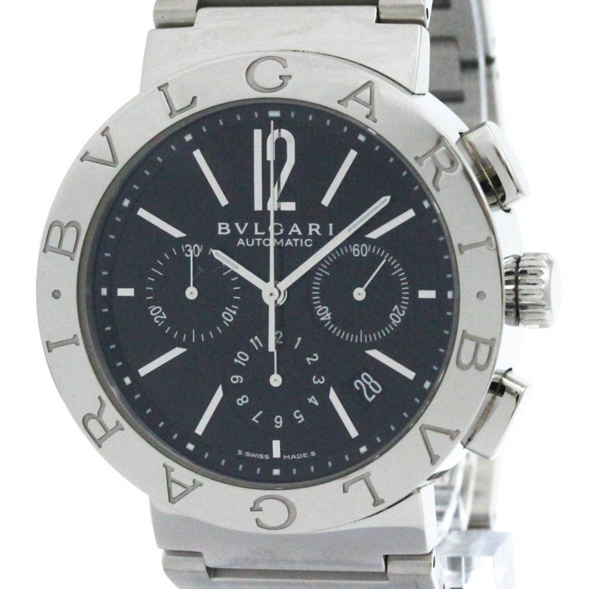 Bvlgari Polished BVLGARI BVLGARI-BVLGARI Chronograph Automatic Watch BB42SSCH BF580420 Size ONE SIZE - 1 Thumbnail