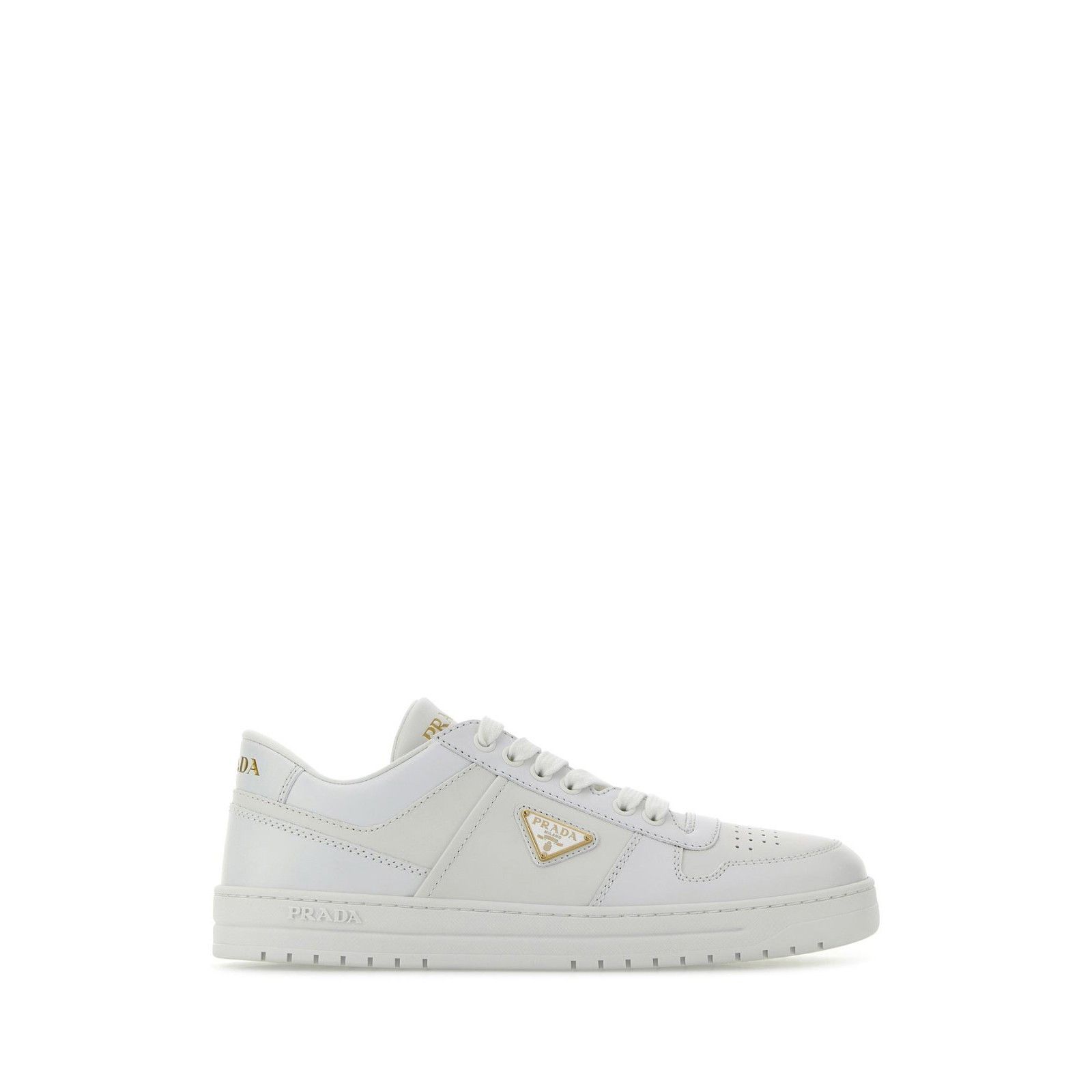 Prada PRADA Downtown White Leather Low Top Flat Sneakers New And A Size US 6 / IT 36 - 1 Thumbnail
