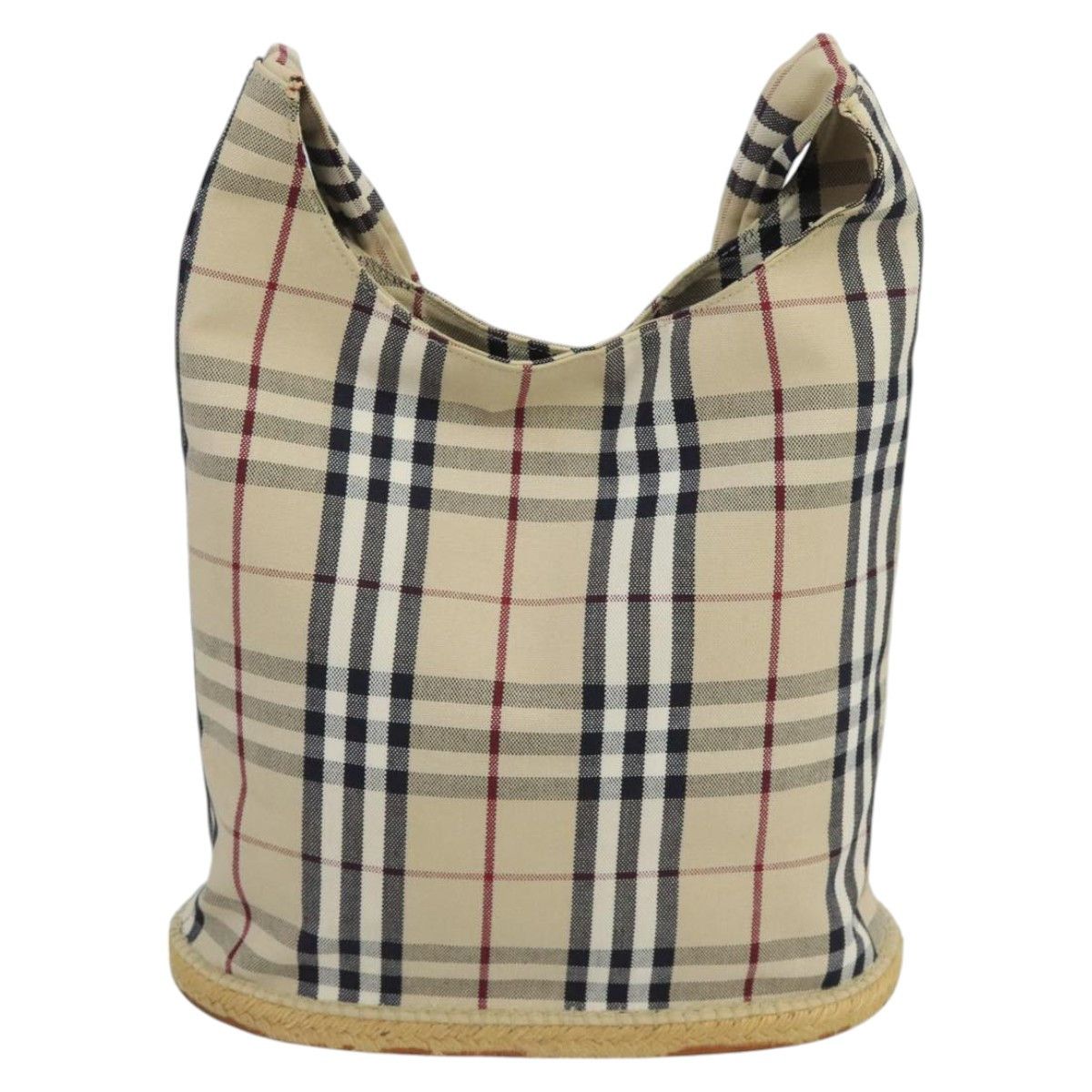 Burberry Nova Check Beige Canvas Shoulder Bag (Pre-Owned) Size ONE SIZE - 1 Thumbnail