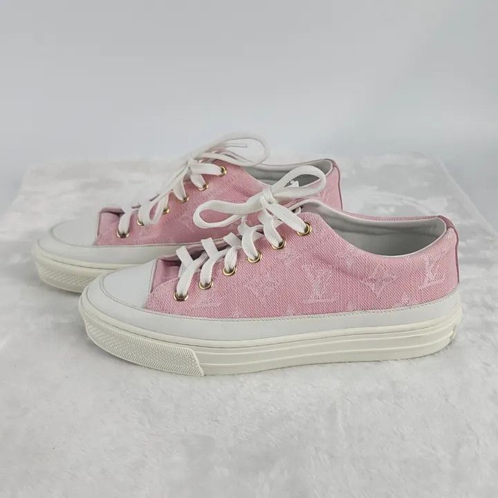 Louis Vuitton Louis Vuitton Stellar Low-Top Pink Sneakers 0079 Size US 6 / IT 36 - 1 Thumbnail