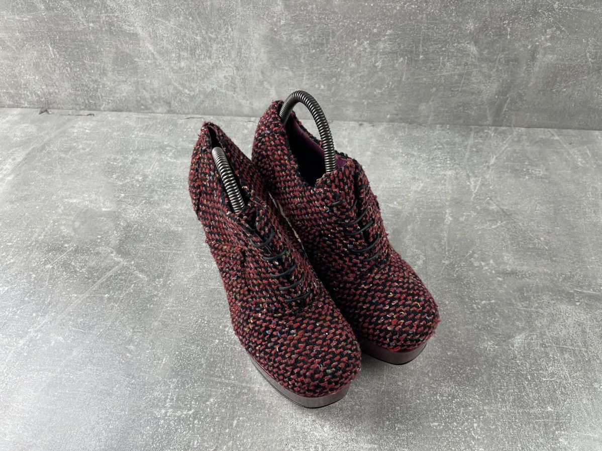 Other Massimolonardo Red Platform Heels Size US 8 / IT 38 - 3 Thumbnail