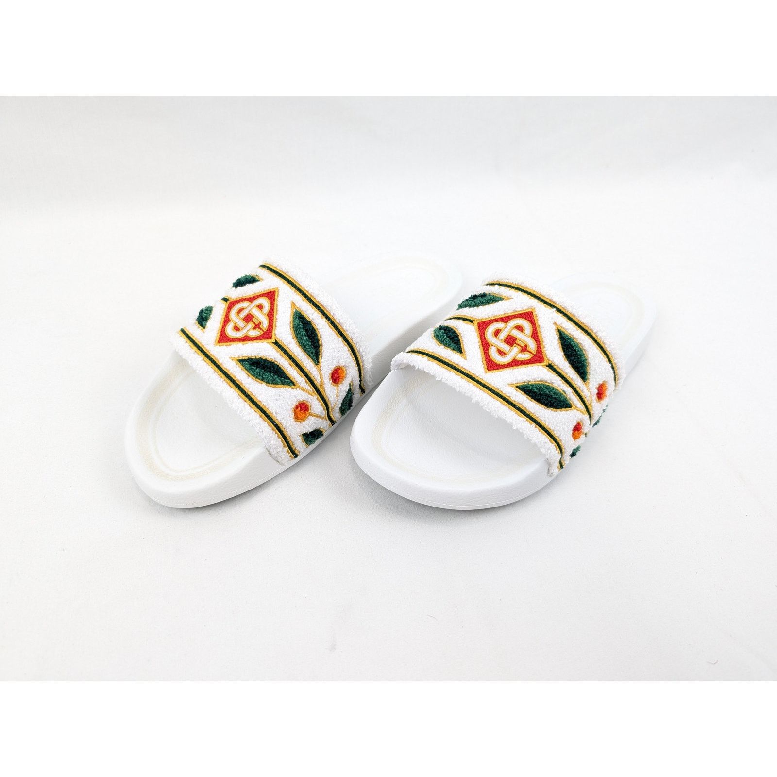 Casablanca o1rshd1 Q:2 / Embroidered Terry Slider Slipper Size US 11 / EU 44 - 17 Thumbnail