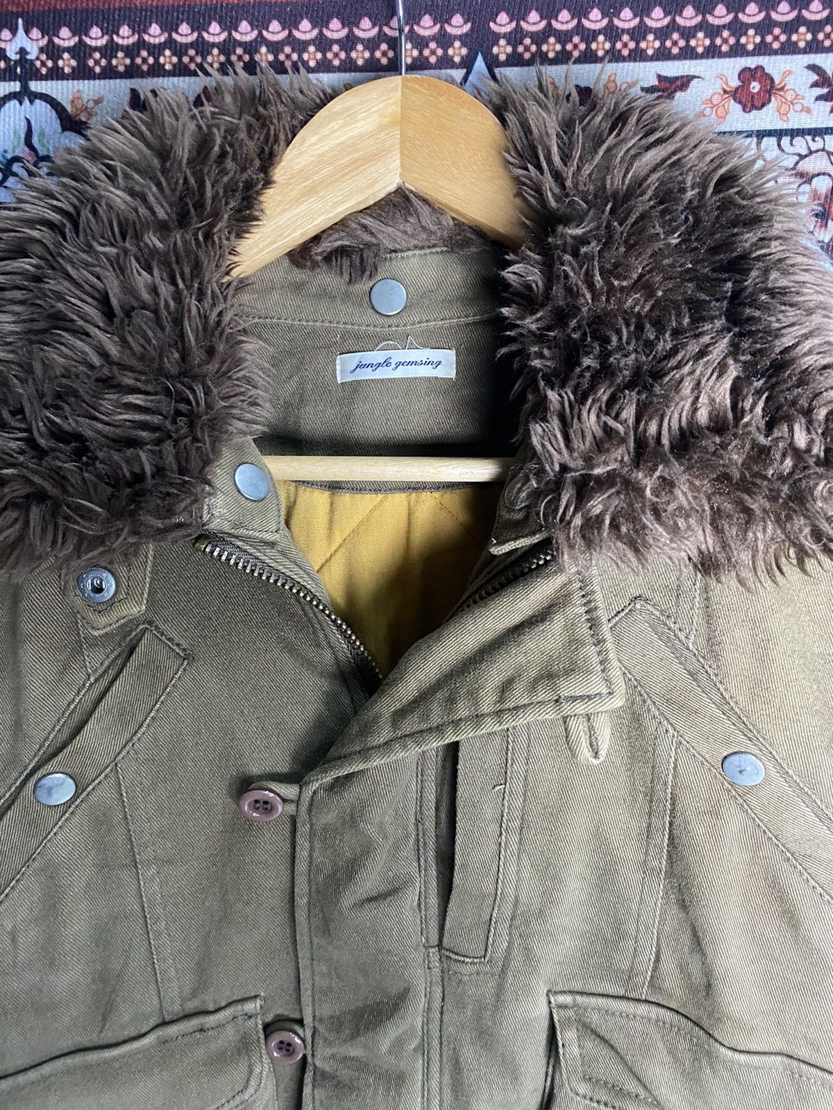 Japanese Brand Jungle Gemsing Fur Brown Jacket Size US S / EU 44-46 / 1 - 8 Thumbnail