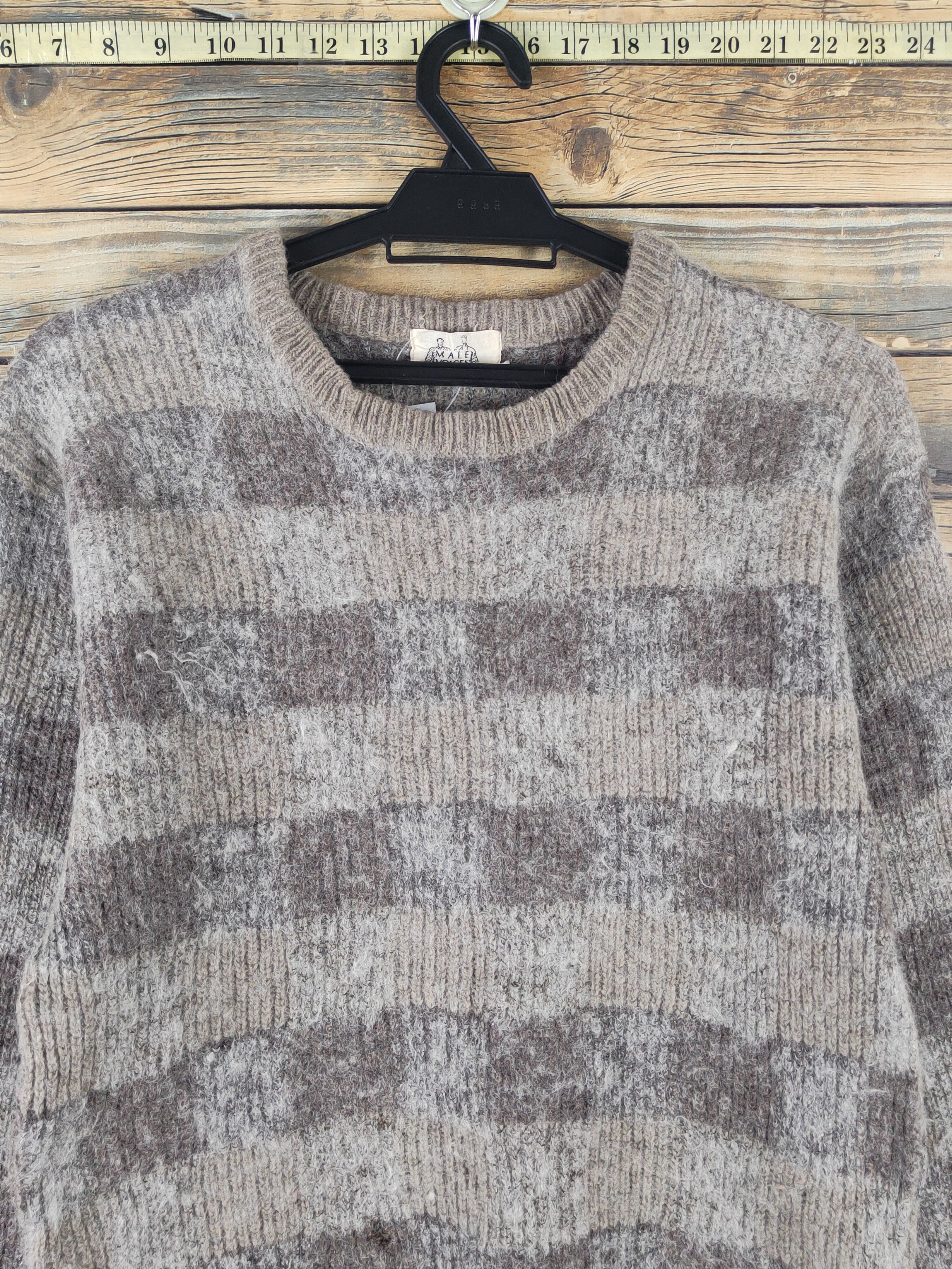 Vintage Male Voices vintage Brown Wool Knitwear Sweatshirts #W1775 Size US S / EU 44-46 / 1 - 2 Thumbnail
