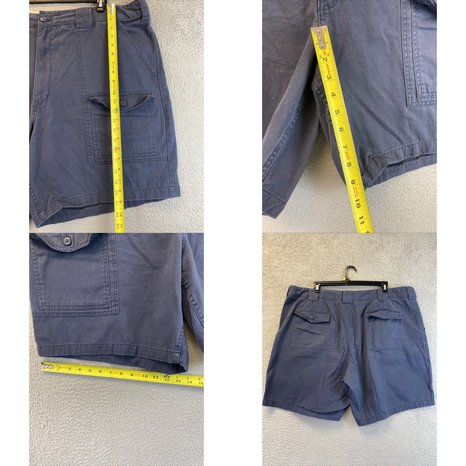 Vintage Foundry Cargo Shorts Men's 50 Gray Outdoor Casual Workwear Cargo Pockets Adult Mens Size US 34 / EU 50 - 8 Thumbnail