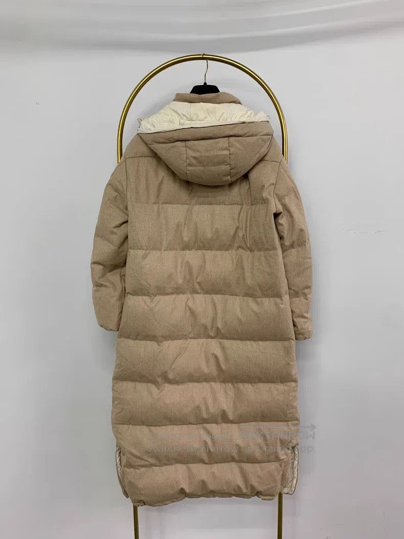 Brunello Cucinelli Brunello Cucinelli Long Hooded Down Coat Size XS / US 0-2 / IT 36-38 - 3 Thumbnail