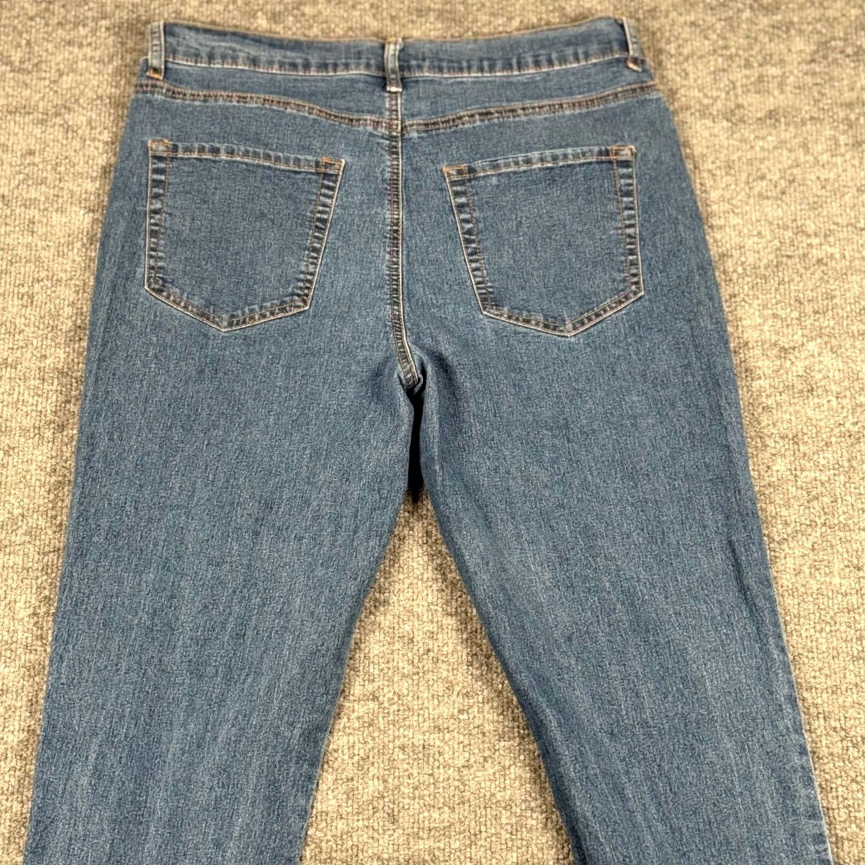 Forever 21 FOREVER 21 Jeans Blue Wash High Rise Straight Leg 31 Inseam 26.5 in 5-Pocket Denim Pants Women XS-XL? Size 24" / US 00 / IT 34 - 5 Thumbnail
