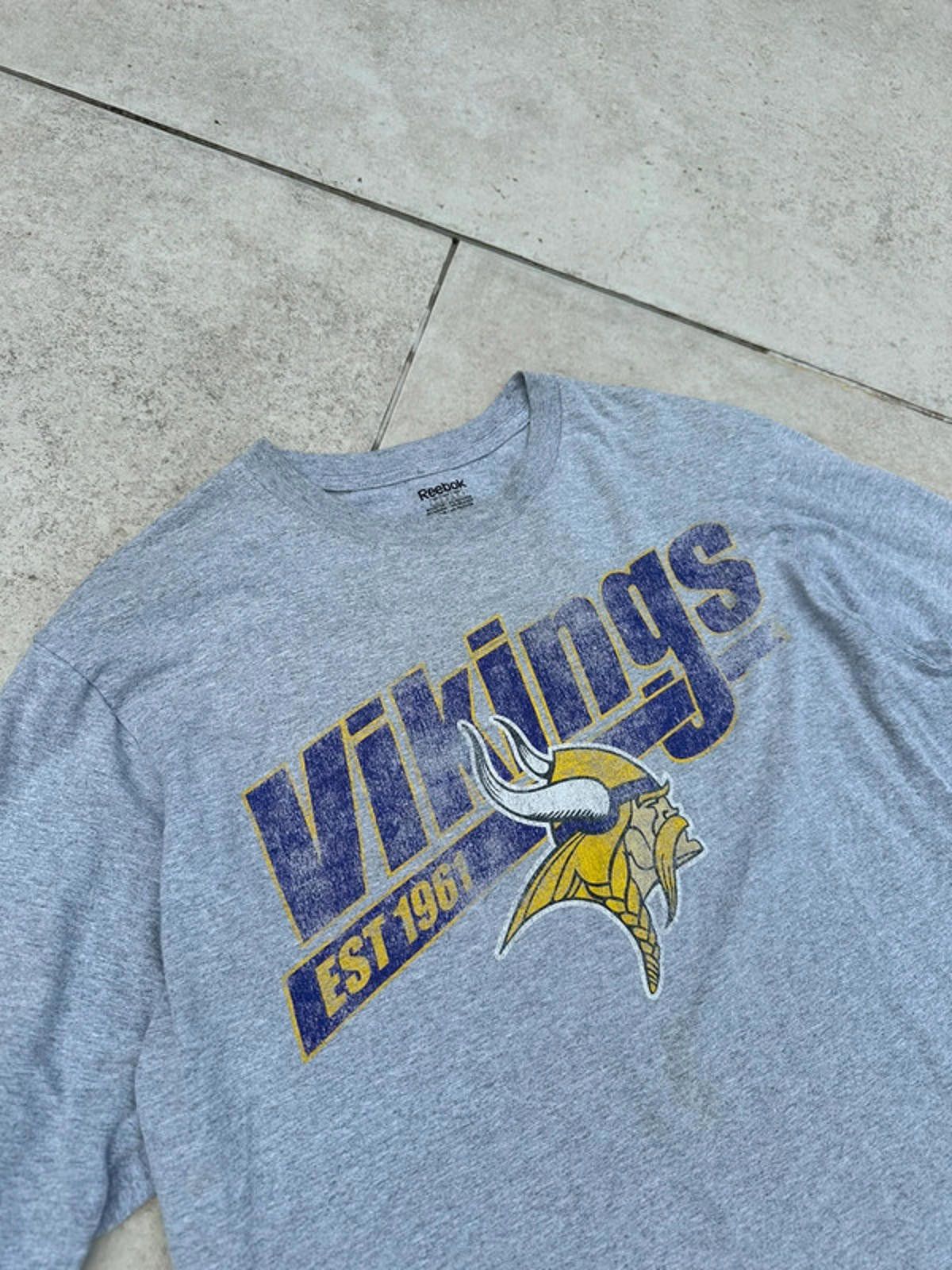 Reebok Reebok Vintage Vikings Longsleeve Size US L / EU 52-54 / 3 - 2 Thumbnail