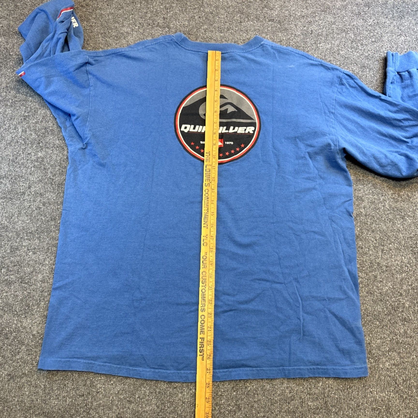 Quiksilver VINTAGE Quiksilver Long Sleeve T-Shirt Men’s XL Blue Sleeve Hits Shirt Mens XL Blue Skate T Shirt Size US XL / EU 56 / 4 - 8 Thumbnail