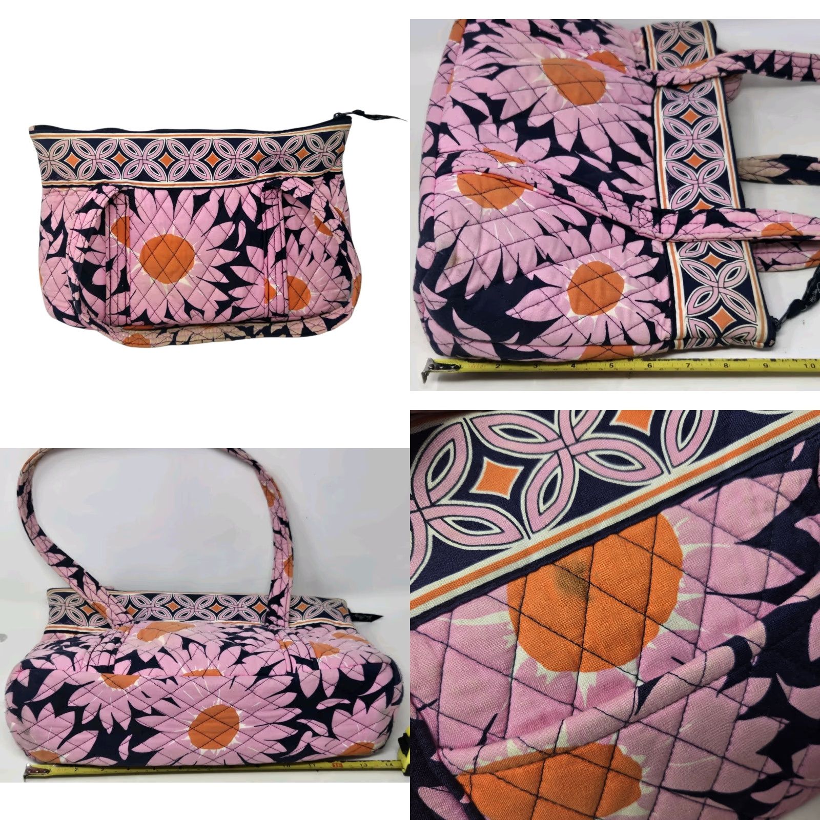 Vera Bradley Vera Bradley Loves Me Pattern Pink Shoulder Bag Purse Floral Retired Ladies Pink Size ONE SIZE - 8 Thumbnail