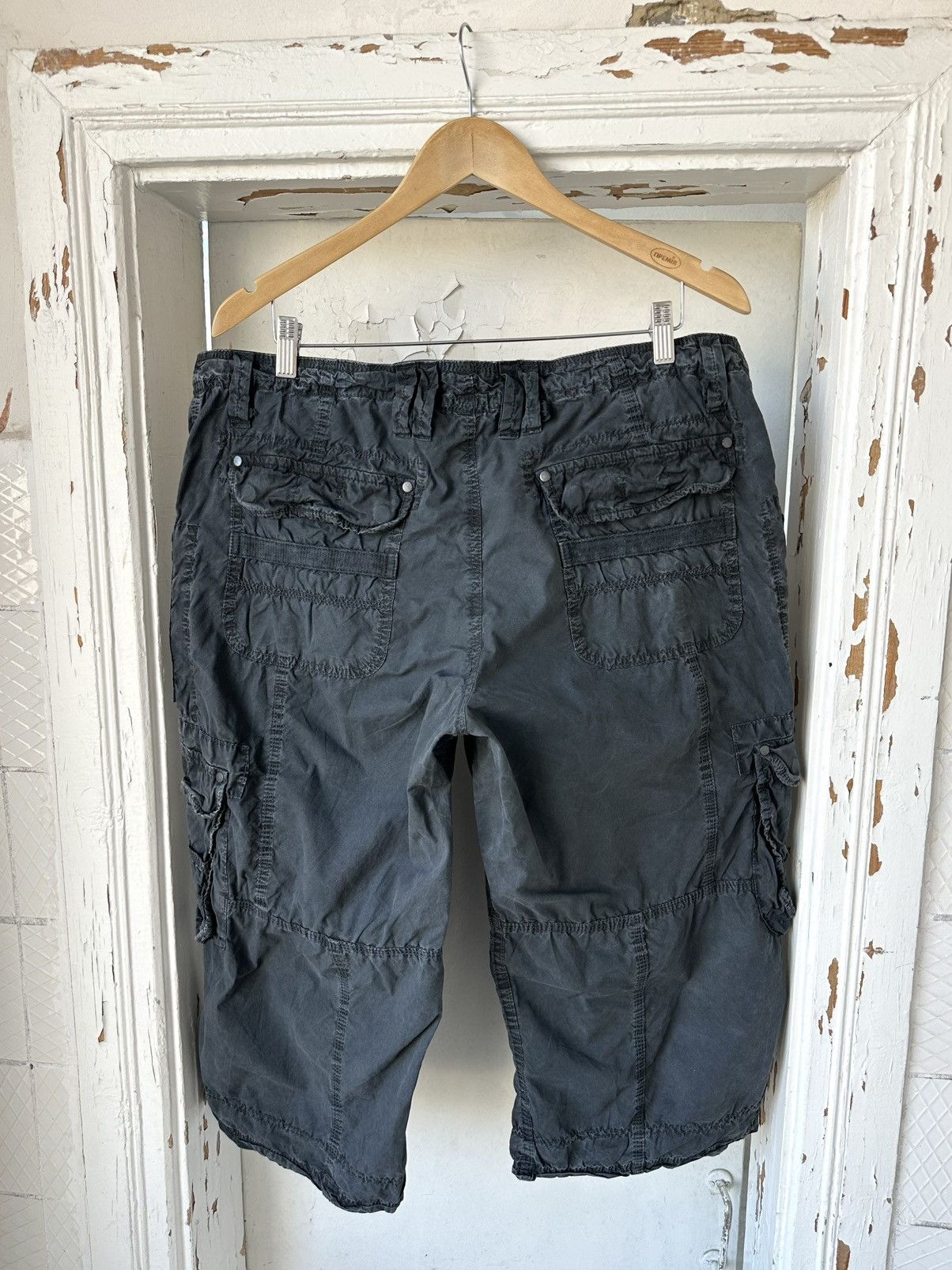 If Six Was Nine × Le Grande Bleu (L.G.B.) × Vintage Y2K Vintage Cargo Washed Zip Breeches Size US 38 / EU 54 - 6 Thumbnail
