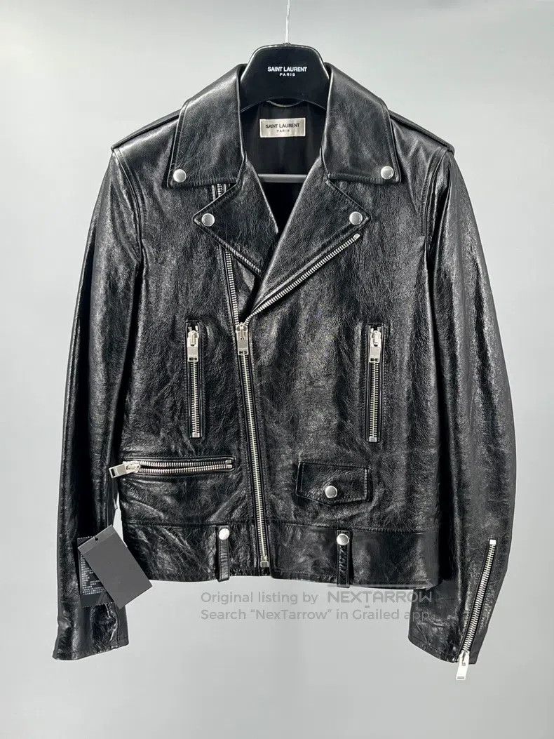 Saint Laurent Paris Saint Laurent Paris Classic Black Leather Jacket Size US S / EU 44-46 / 1 - 1 Thumbnail