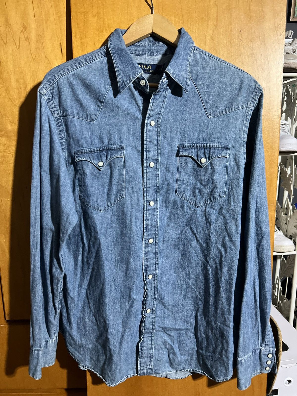 Polo Ralph Lauren Polo Ralph Lauren Denim Jean Jacket Lightweight Size US L / EU 52-54 / 3 - 1 Thumbnail