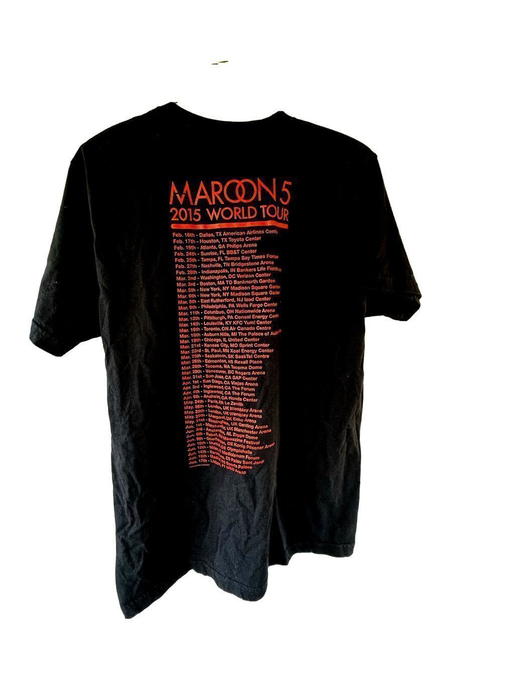 Other Maroon 5 2015 World Tour Rock Band T-Shirt Men's Size Large Size US L / EU 52-54 / 3 - 2 Thumbnail