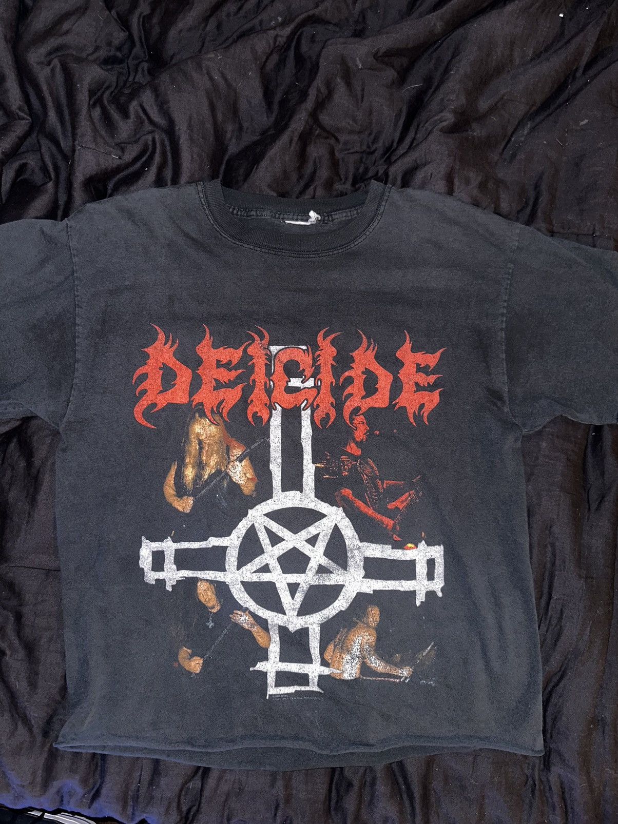 image of Deicide Vintage Tee in Black, Men's (Size Large)