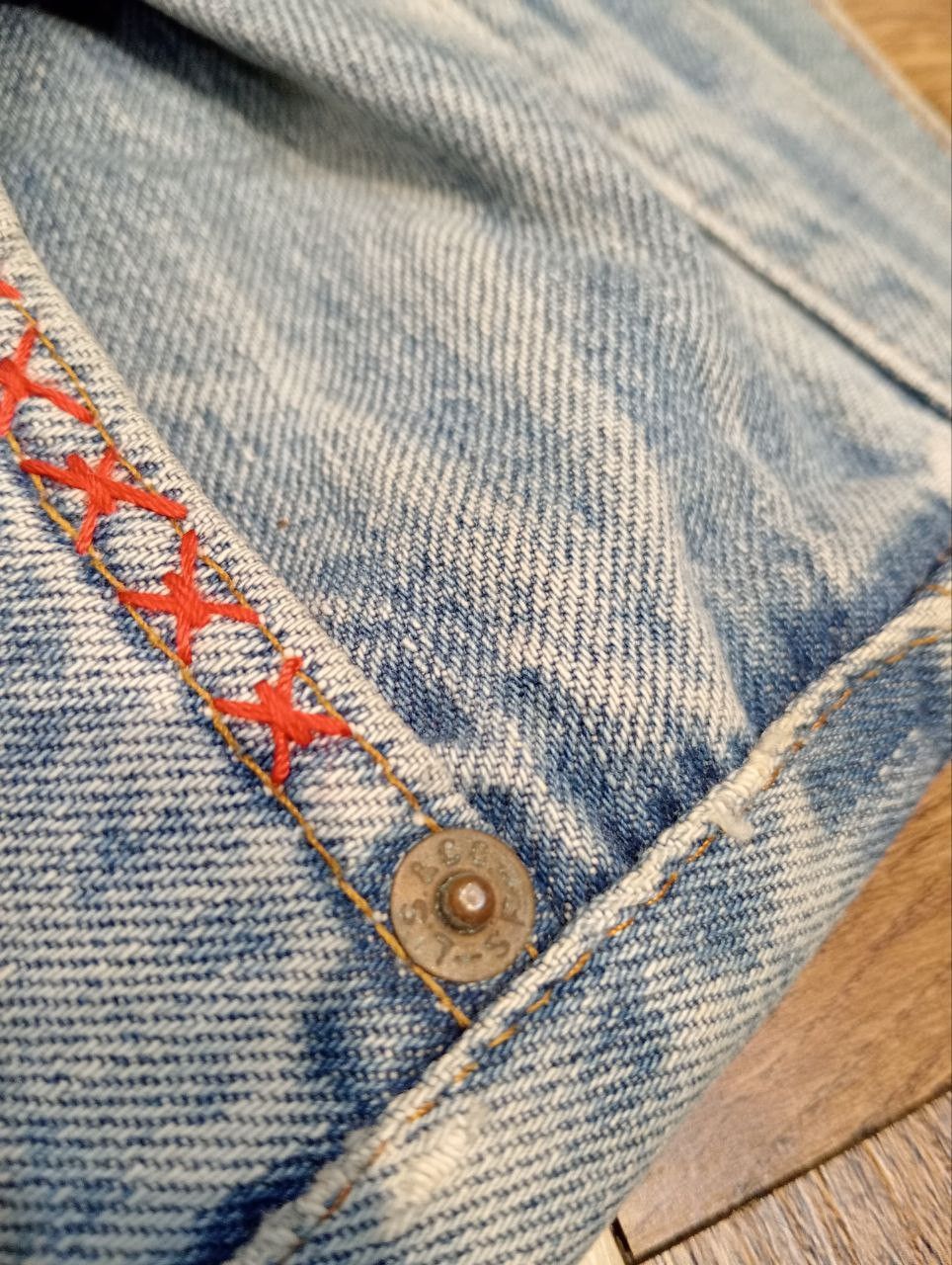 Levi's Vintage Clothing RARE LEVI'S VINTAGE 501 SELVEDGE CUSTOM BLUE DENIM JEANS Size US 34 / EU 50 - 7 Thumbnail