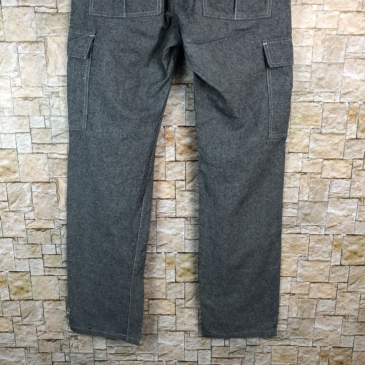 Japanese Brand Ikka Grey Cargo utility tactical Multipocket Pants #A840 Size US 31 - 20 Thumbnail
