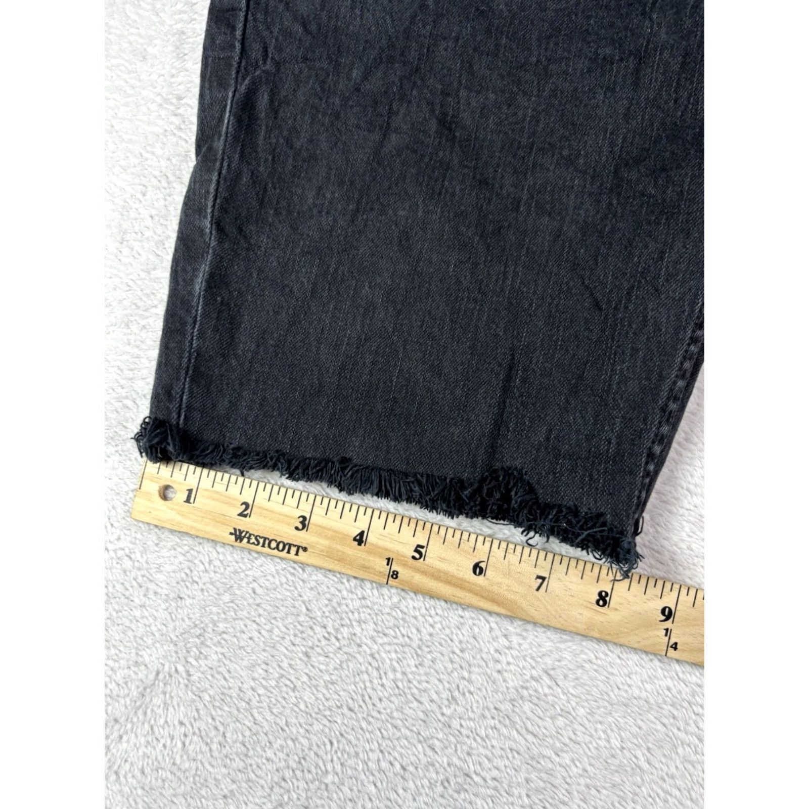Levi's VTG Levi's 511 Jeans Shorts Mens 34x30 Black Denim Cotton Elastane Zip Pocket Slim Tapered 30in Inseam 511 Model 90s Classic Size US 34 / EU 50 - 5 Thumbnail