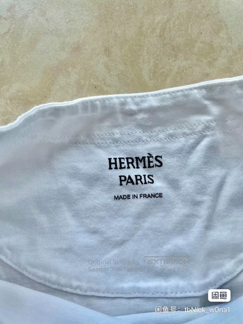 Hermes Hermes White T-shirt short-sleeve Size XS / US 0-2 / IT 36-38 - 8 Thumbnail