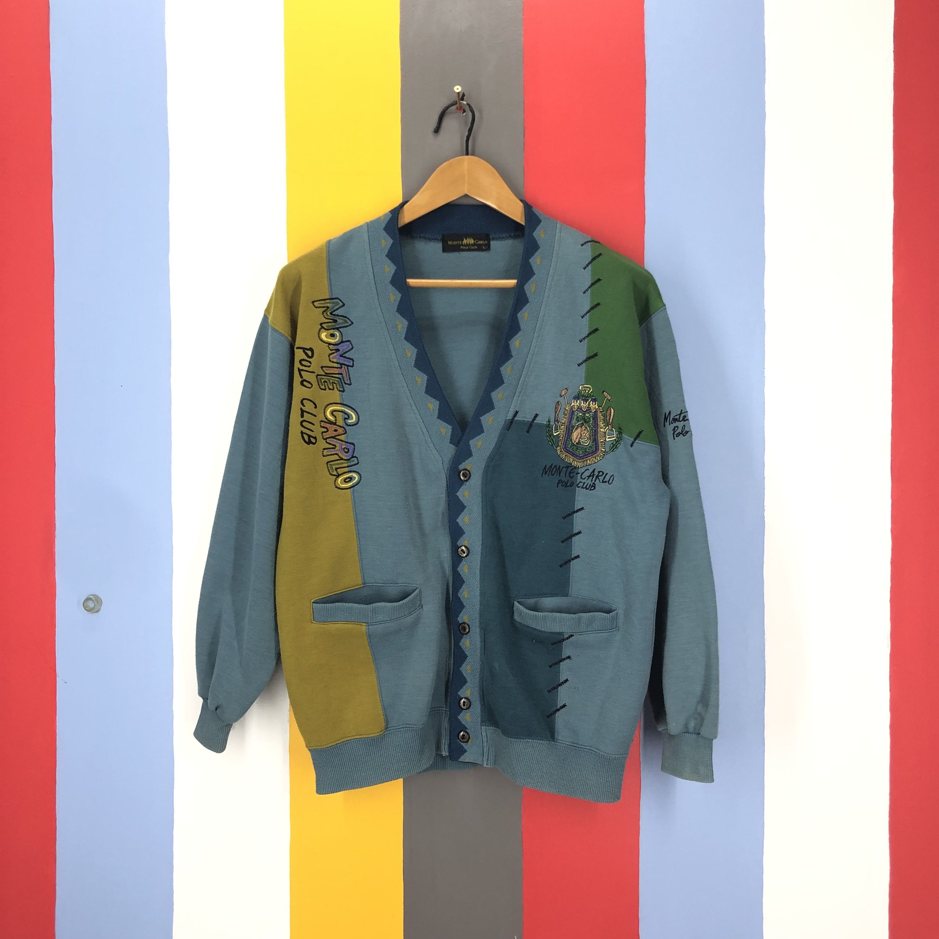 Other MONTE CARLO POLO CLUB Button Sweatshirt #1679/05 Size US L / EU 52-54 / 3 - 1 Thumbnail