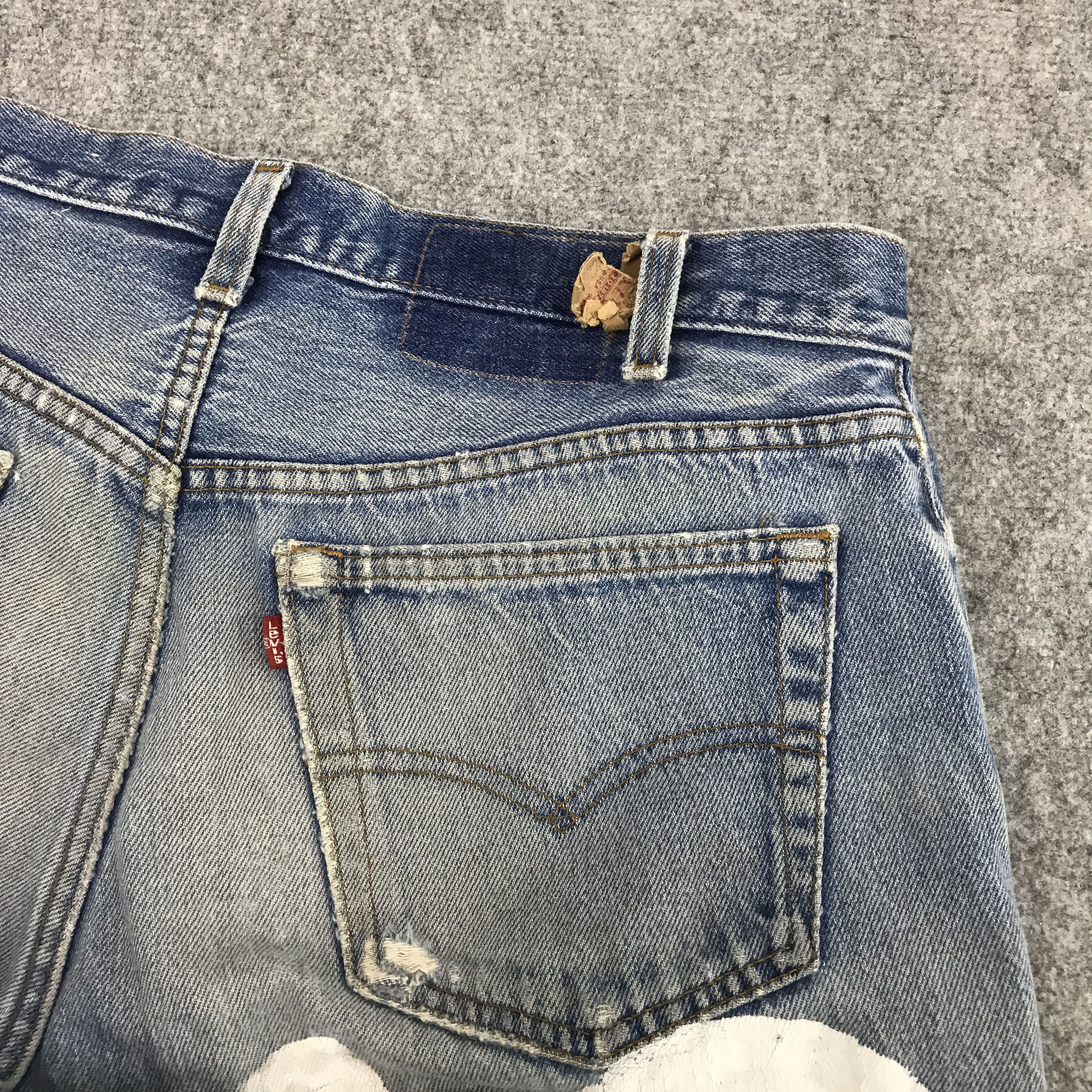 Levi's Vintage Clothing × Vintage Levi's 501 ripped distressed jean denim pants Size US 30 / EU 46 - 8 Thumbnail