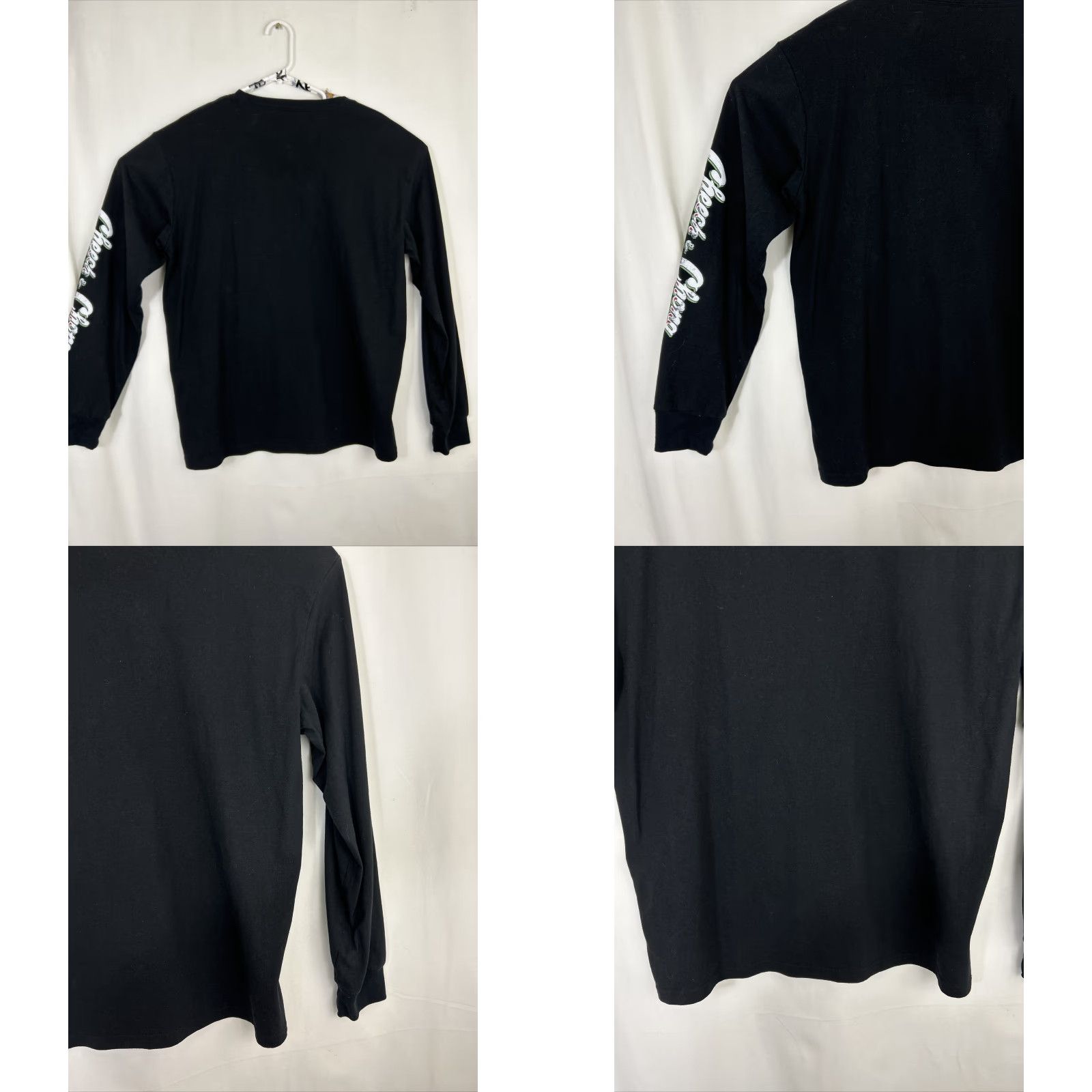 Vintage Cheech & Chong Large Longsleeve Picture Men Black T-Shirt polaroid Size US L / EU 52-54 / 3 - 8 Thumbnail