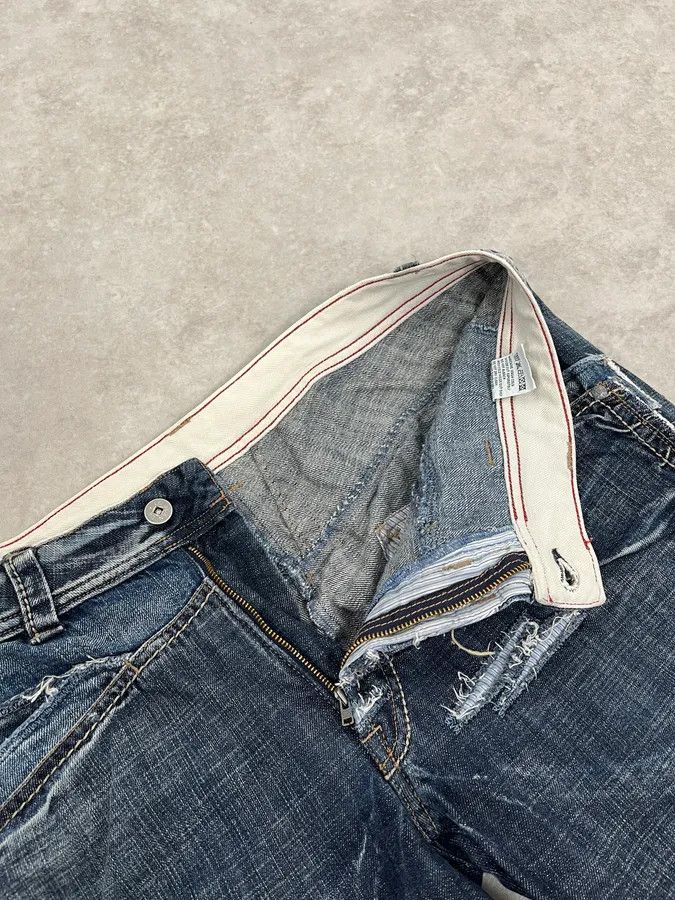 Marithe + Francois Girbaud 2000s Marithé + François Girbaud Blue Large Rebel Denim Jeans Size US 34 / EU 50 - 10 Thumbnail