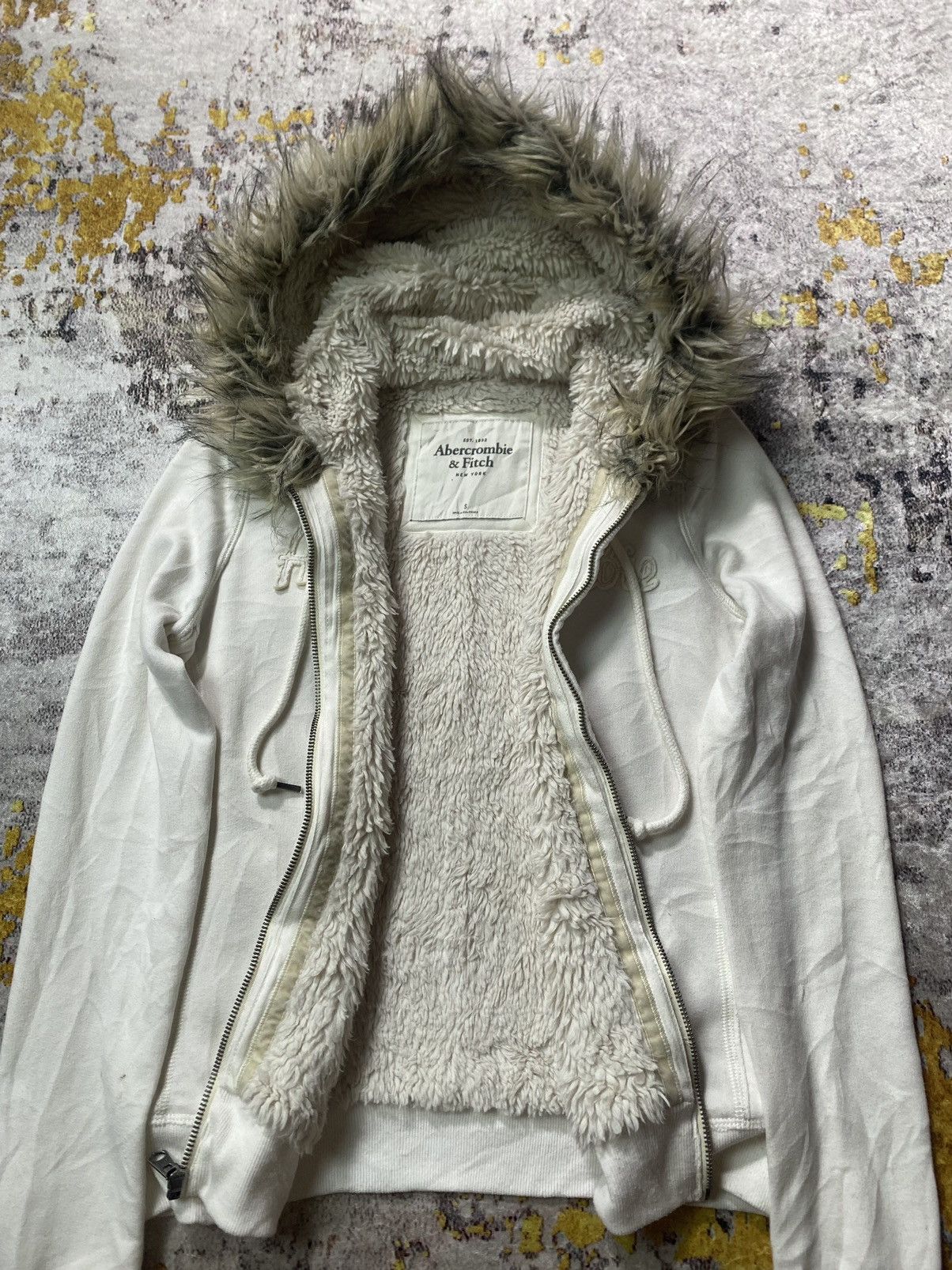 If Six Was Nine Abercrombie Sherpa Fur Hoodie Ifsix Lgb Style Size US S / EU 44-46 / 1 - 2 Thumbnail