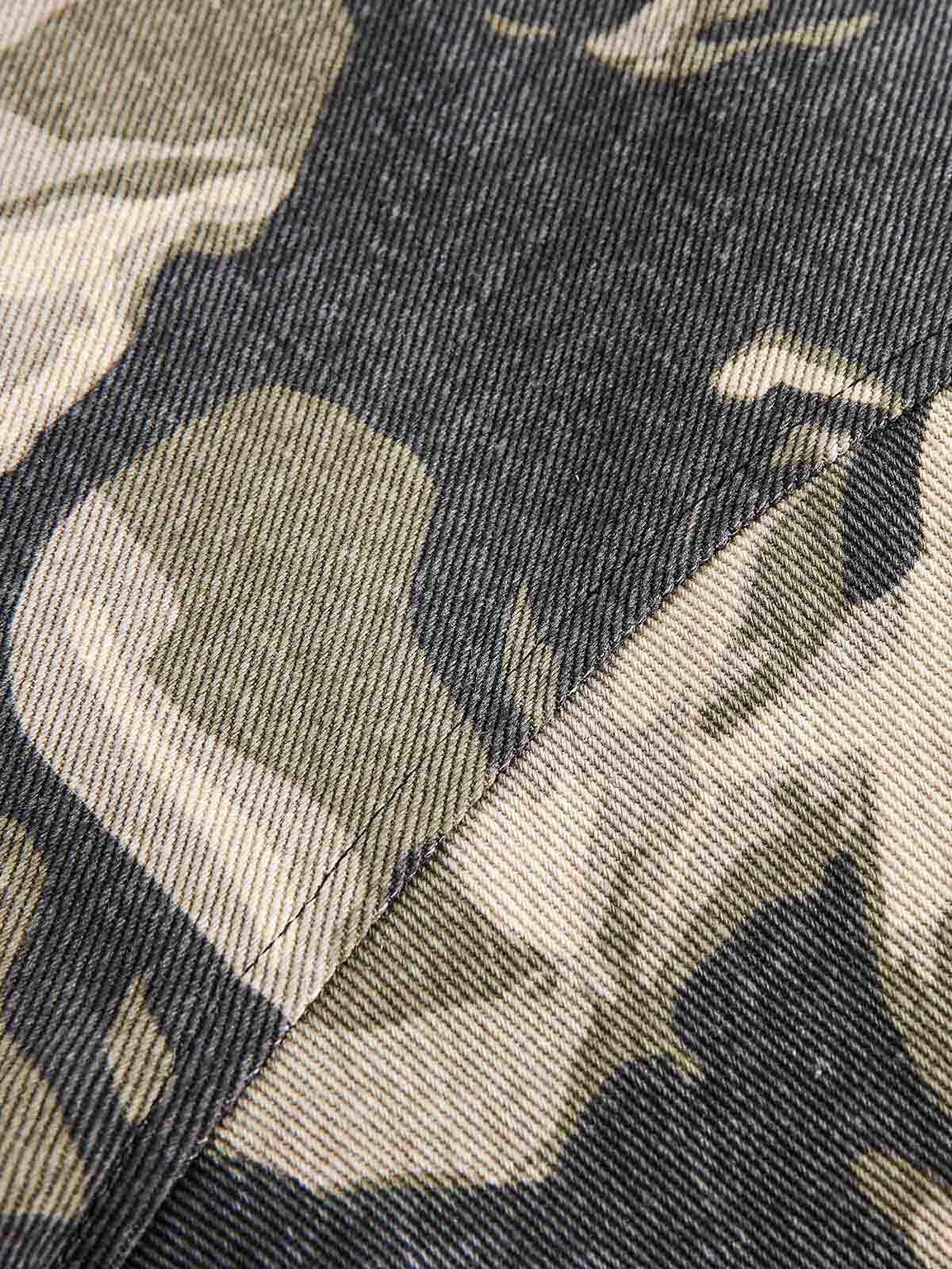 Japanese Brand Camouflage Quilted Hooded Jacket with Faux Fur Trim Size US L / EU 52-54 / 3 - 9 Thumbnail