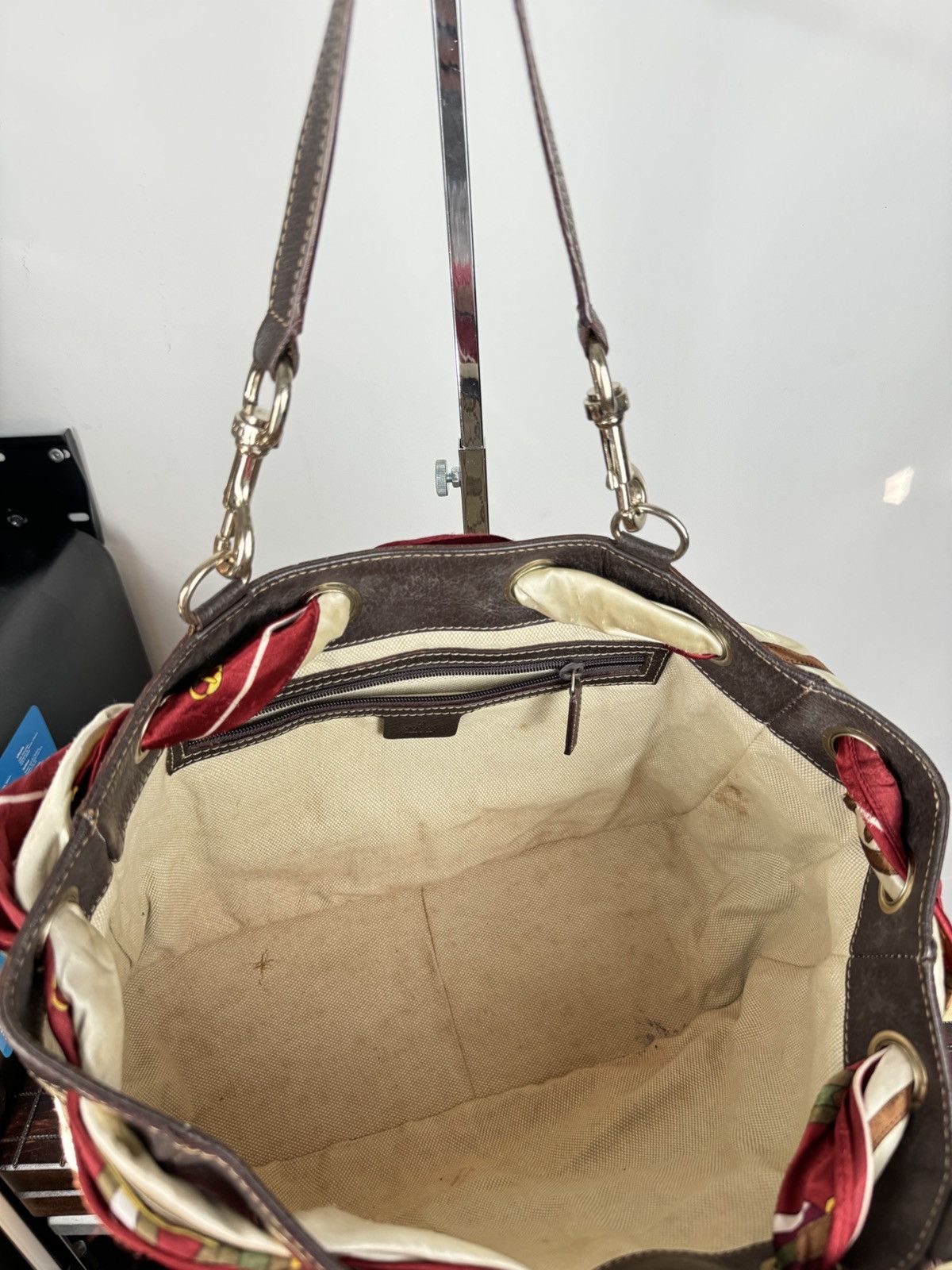 Gucci Vintage leather shoulder bag Gucci GG original luxury item Size ONE SIZE - 3 Thumbnail