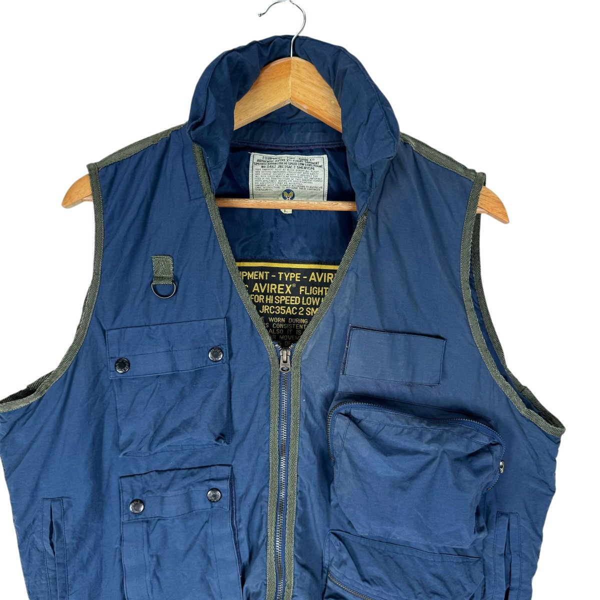 Avirex ☀️AVIREX USN MULTI POCKET TACTICAL HOODIE ISSUE VEST Size US L / EU 52-54 / 3 - 4 Thumbnail